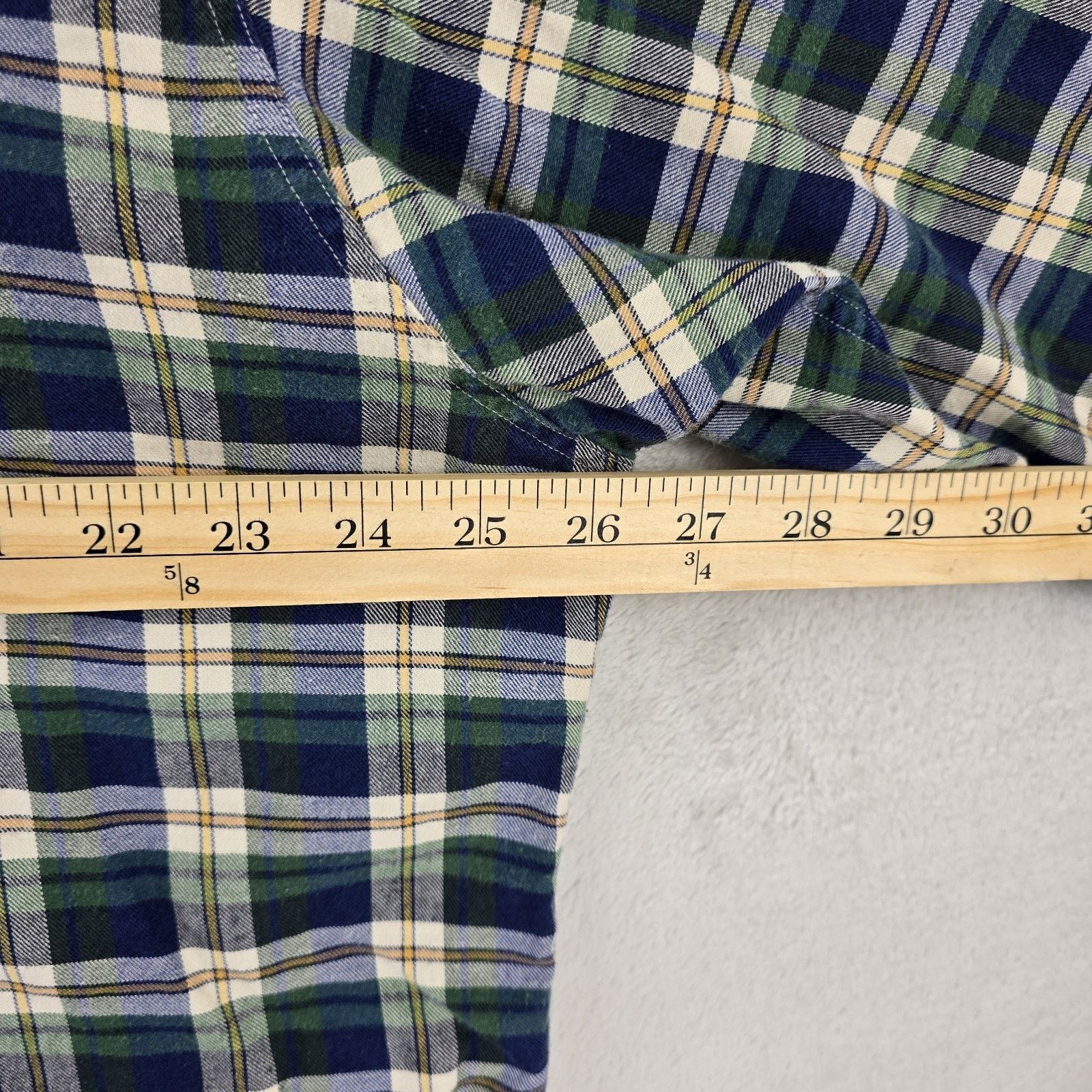 J.Crew Vintage J Crew Oarsman Plaid Shirt XL Blue Green Long Sleeve Size US XL / EU 56 / 4 - 9 Thumbnail