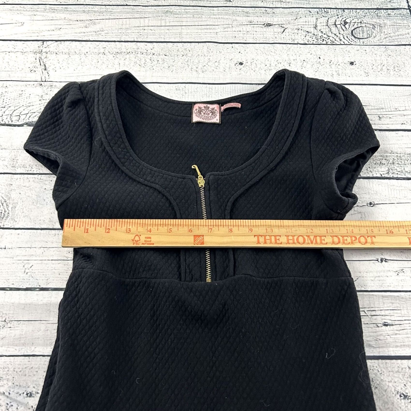 Juicy Couture Juicy Couture Front Zip Knee Length Dress Women's Small Black Size S / US 4 / IT 40 - 4 Thumbnail