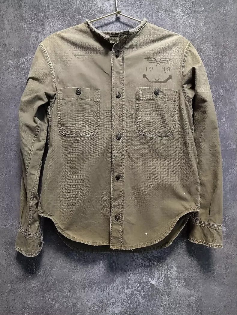 Kapital KAPITAL Vintage Military Washed Jacket Size US XXS / EU 40 - 2 Thumbnail