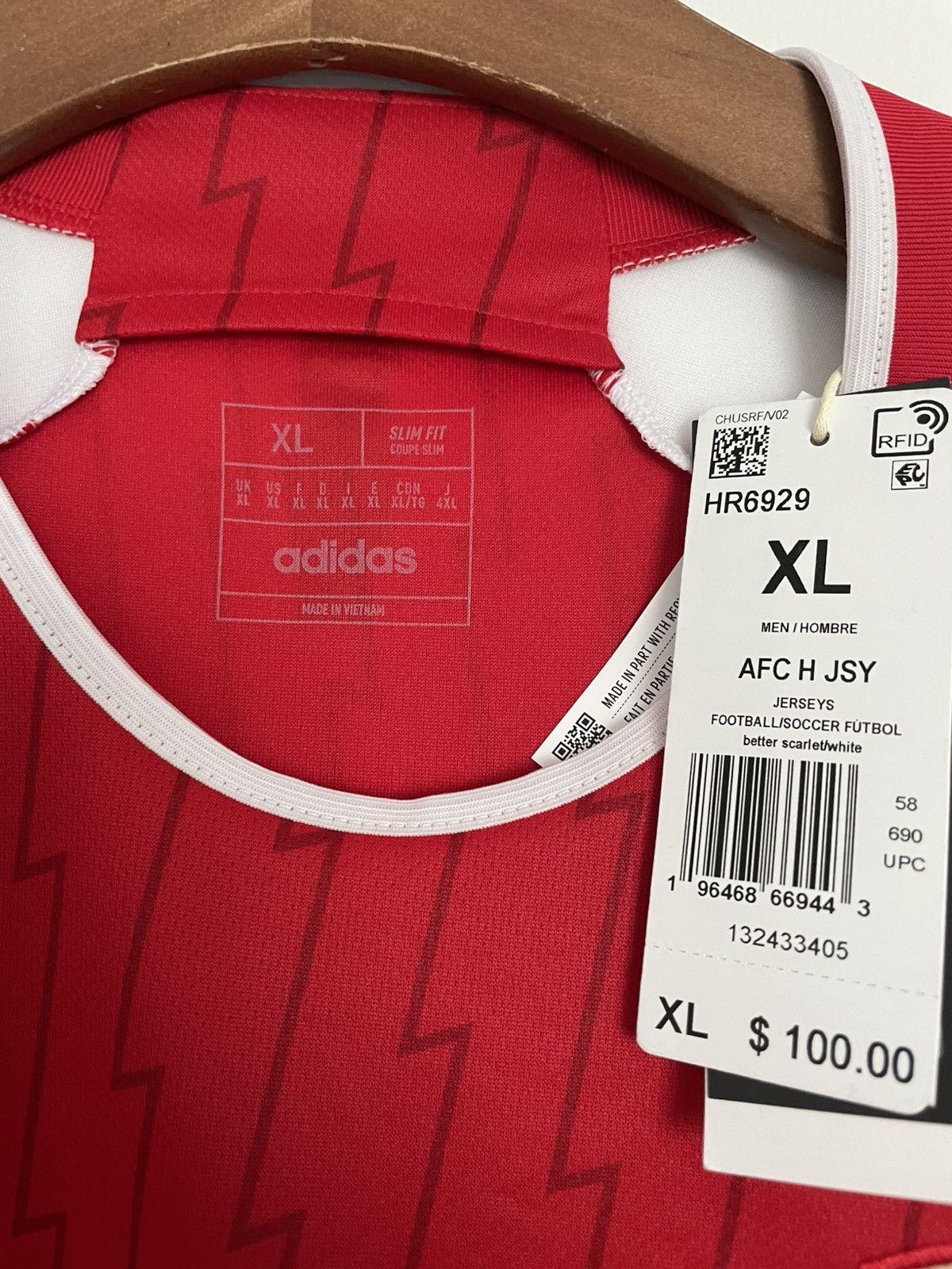 Adidas New Adidas Arsenal Jersey Size US XL / EU 56 / 4 - 3 Thumbnail