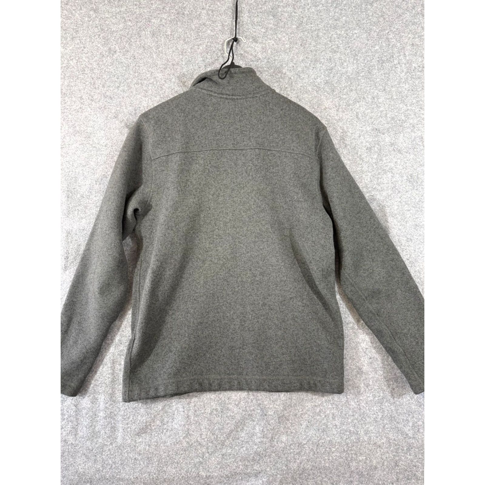 The North Face The North Face Fleece Jacket M Heather Gray Mens Quarter Zip Lined Stand-Up Neck Pullover Logo Size US M / EU 48-50 / 2 - 7 Thumbnail