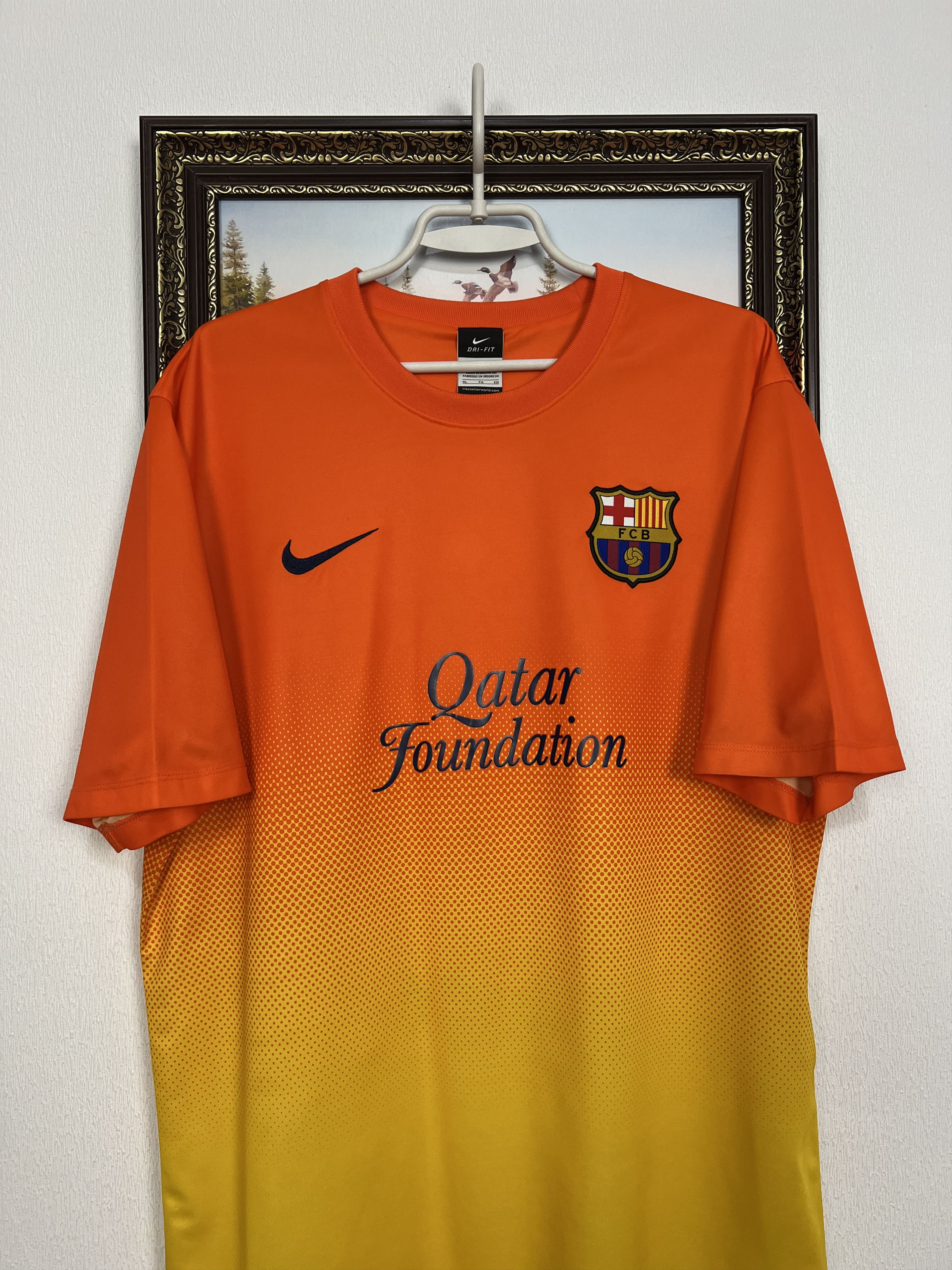Nike Barcelona Away football shirt Soccer Jersey Trikot Camiseta Size US XL / EU 56 / 4 - 2 Thumbnail
