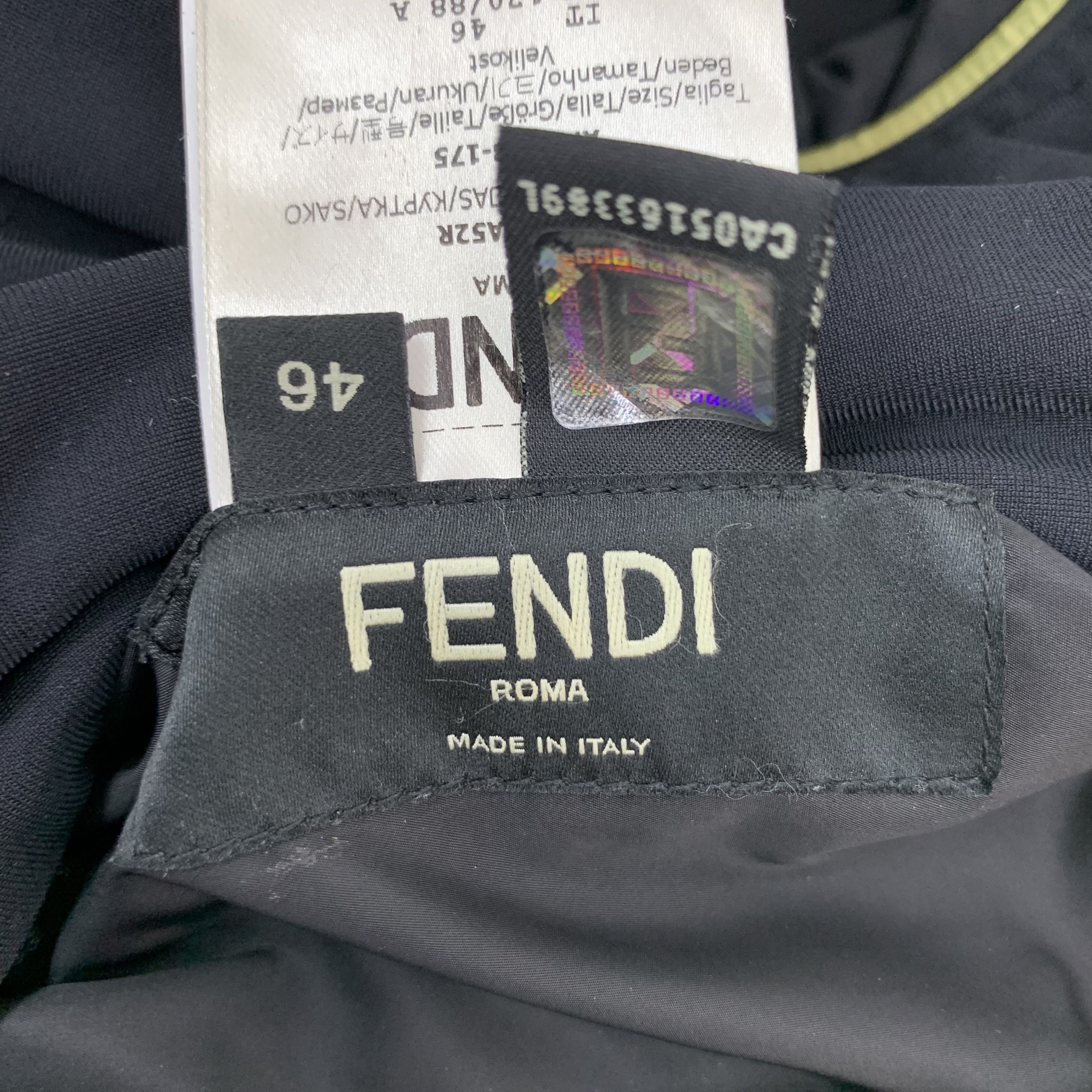Fendi Fendi Monster Hooded Padded Jacket Black (46/S) Size US S / EU 44-46 / 1 - 5 Thumbnail
