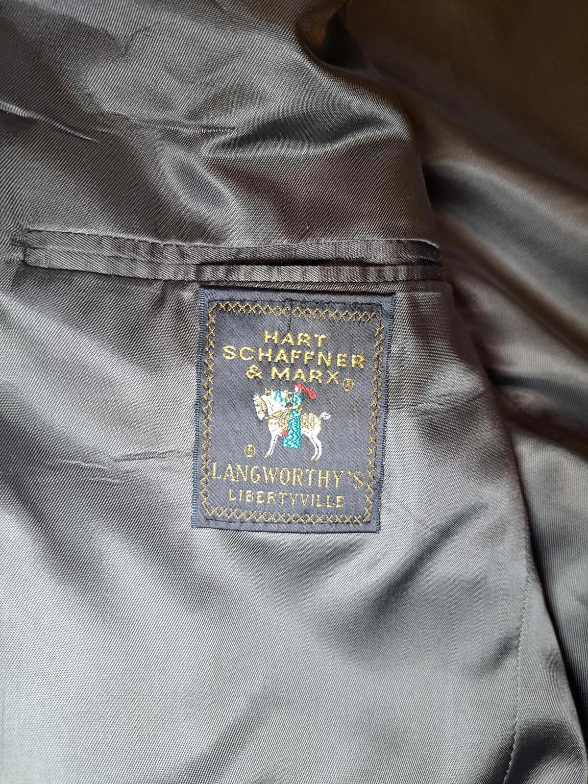 Hart Schaffner Marx Hart Schaffner Marx Sport Coat Mens 42R Herringbone Wool Size 42R - 2 Thumbnail