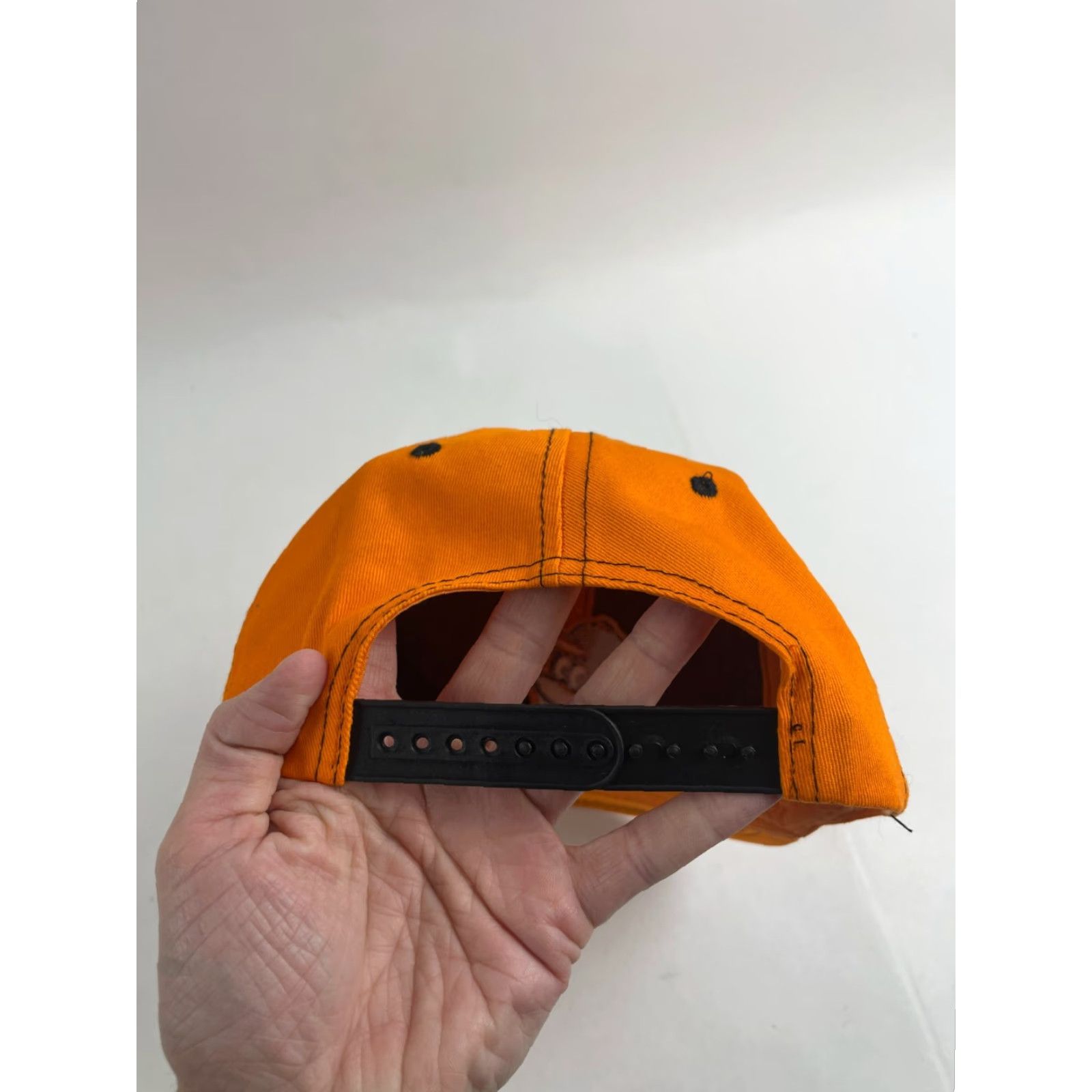 Vintage DAP Cap Dad Against Predators Hat Snap Back Orange Contrast Stitching Adjustable Size ONE SIZE - 5 Thumbnail