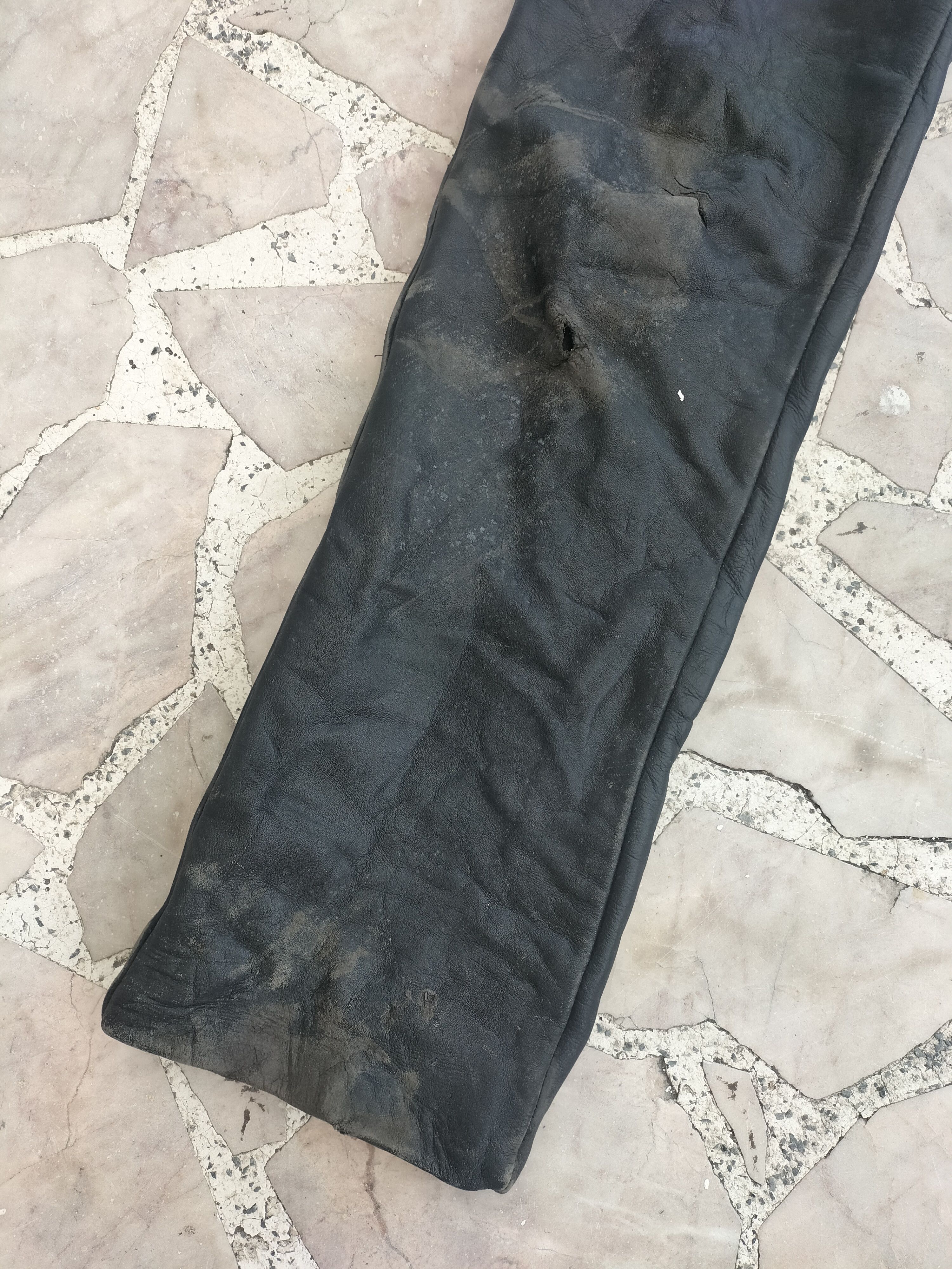 Schott Schott Genuine Leather Leather Pants Vintage Size 26" / US 2 / IT 38 - 2 Thumbnail