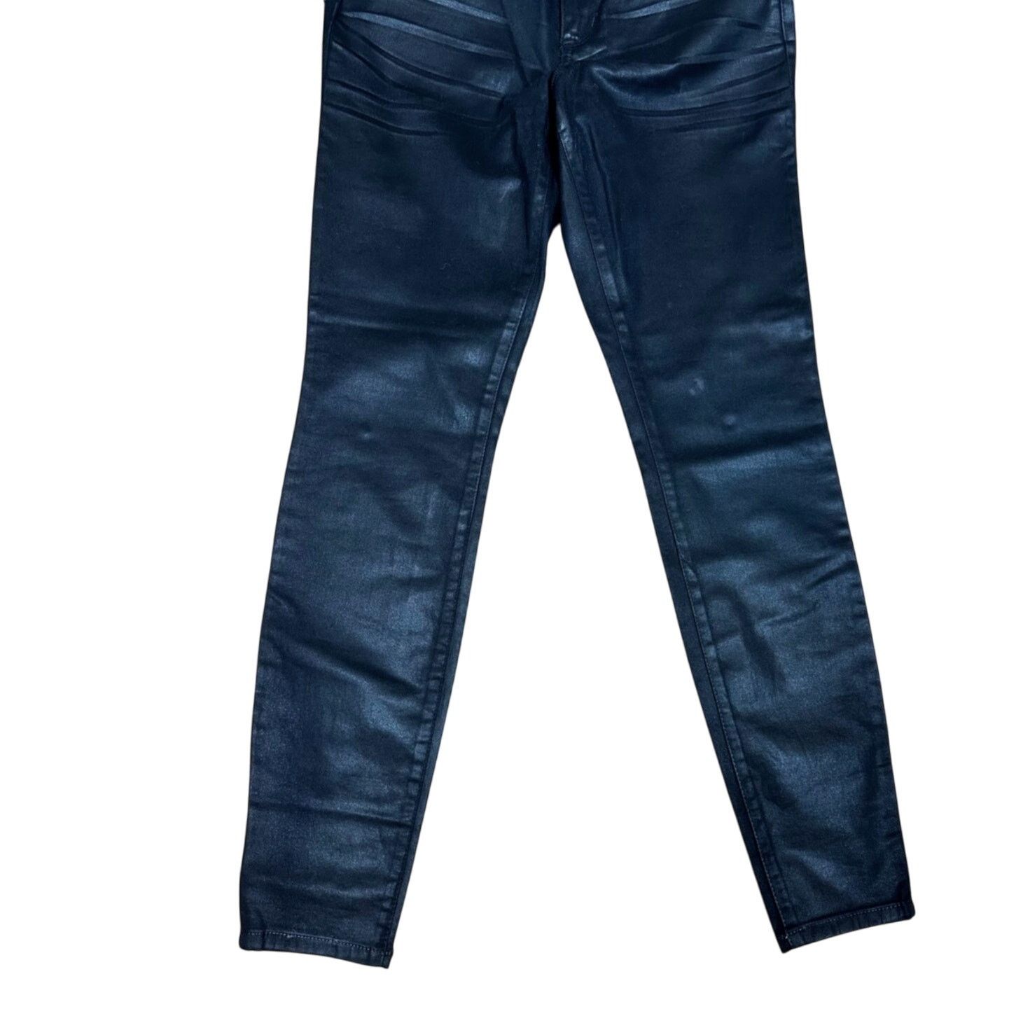Jessica Simpson Jessica Simpson Mid Rise Skinny Jeans Shiny Black 8 (29) Size 29" - 12 Thumbnail