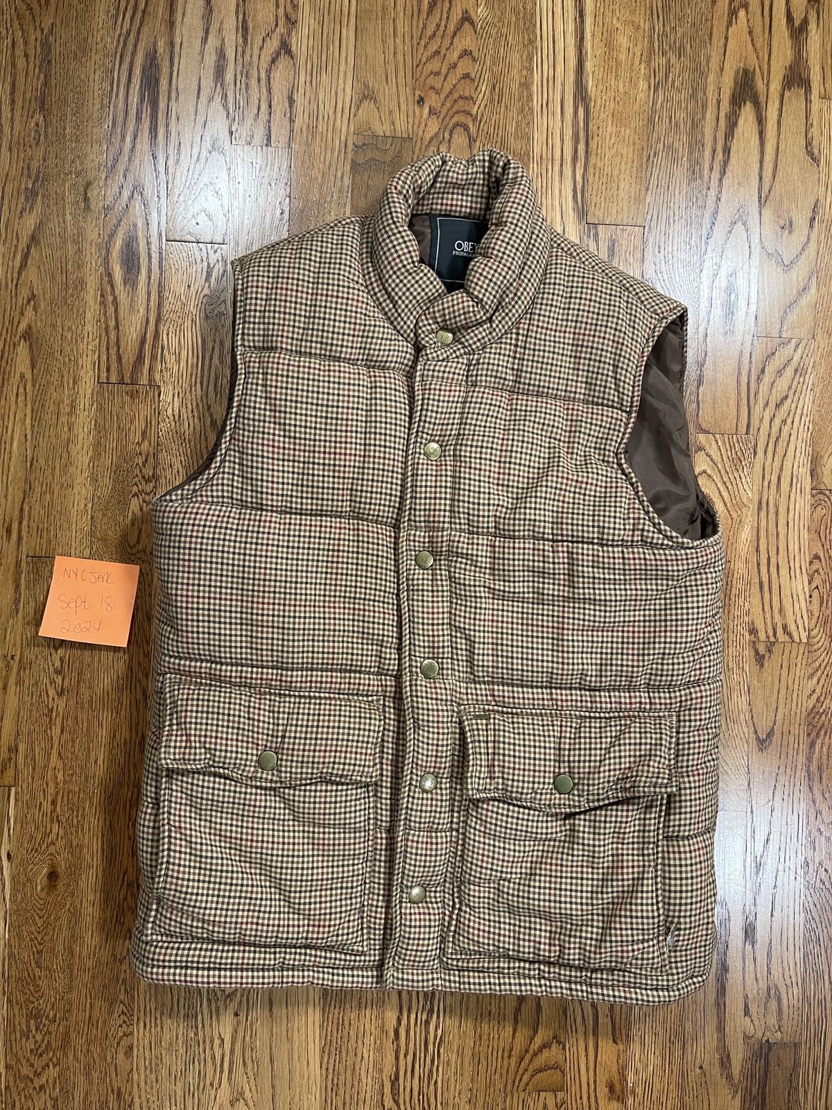 Obey Obey Propaganda Vest Plaid Multicolor Full Zip Men’s Size M Size US M / EU 48-50 / 2 - 1 Thumbnail