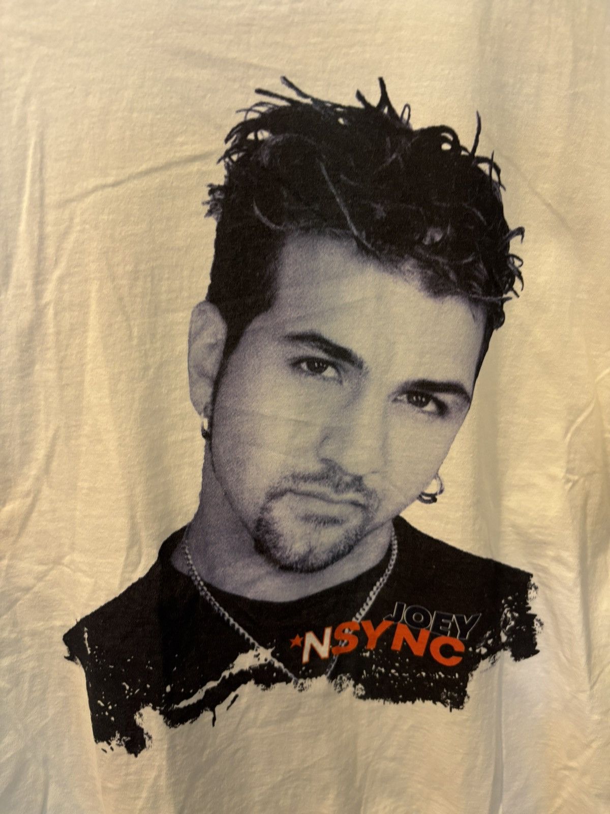 Other Vintage Nsync Joey Fatone Big Face T shirt White XL Size US XL / EU 56 / 4 - 2 Thumbnail