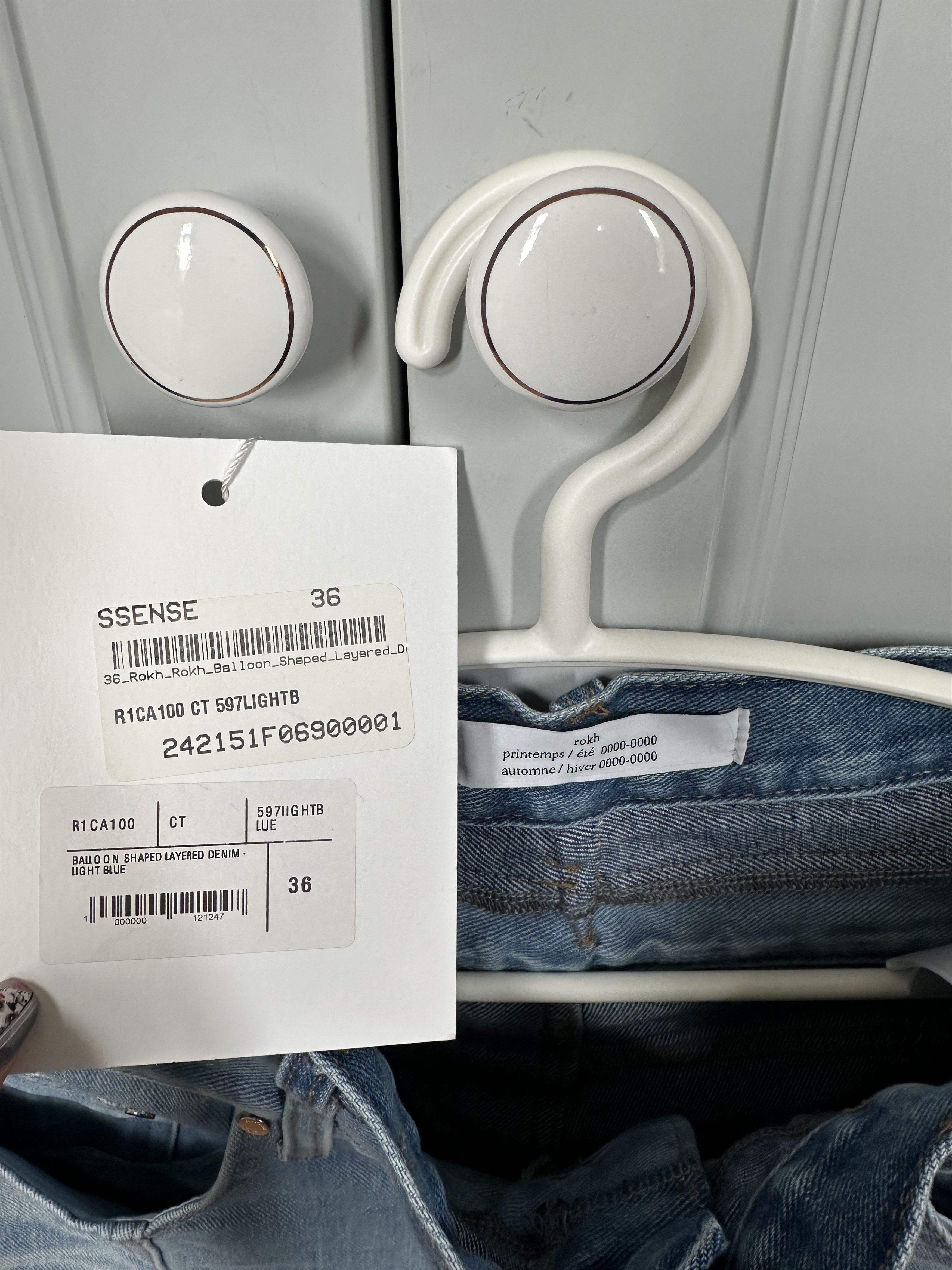 rokh ROKH blue ballon Shaped Layered Denim Jeans Size 27" / US 4 / IT 40 - 8 Thumbnail