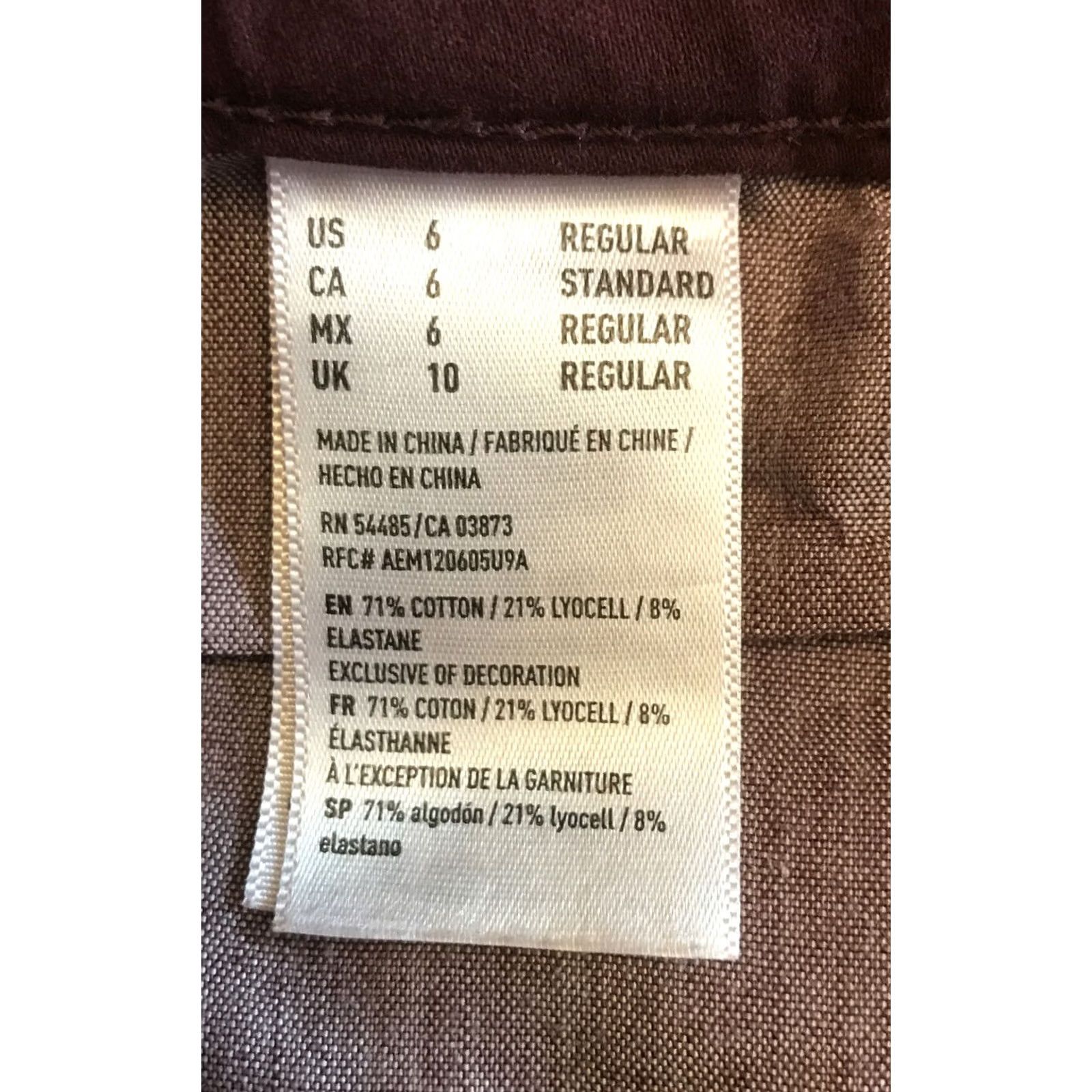 American Eagle Outfitters VINTAGE? No. American Eagle Outfitters Skinny Jeans Women 6 Burgundy Regular Denim Cotton Stretch Jeggings 28" Inseam Size 28" / US 6 / IT 42 - 6 Thumbnail