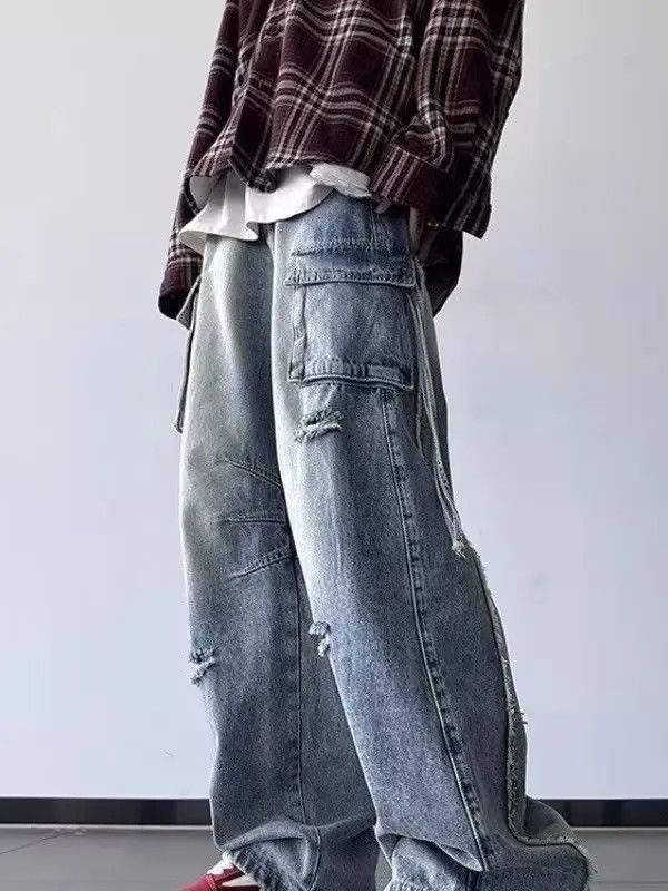 Designer × Japanese Brand Streetwear Designer Hip Hop Loose Casual Pants Size US 31 - 1 Thumbnail