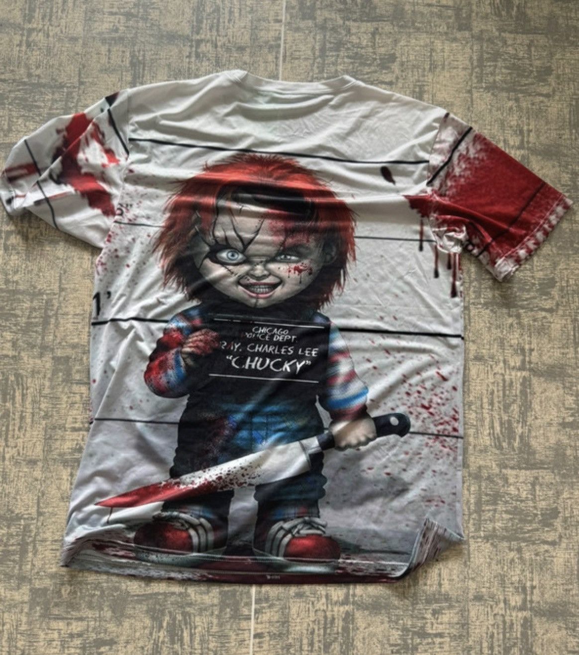 Band Tees × Expert Horror × Vintage Vintage Y2K Chucky Play Face Scream Dead Creepy Horror Tee Size US L / EU 52-54 / 3 - 3 Thumbnail