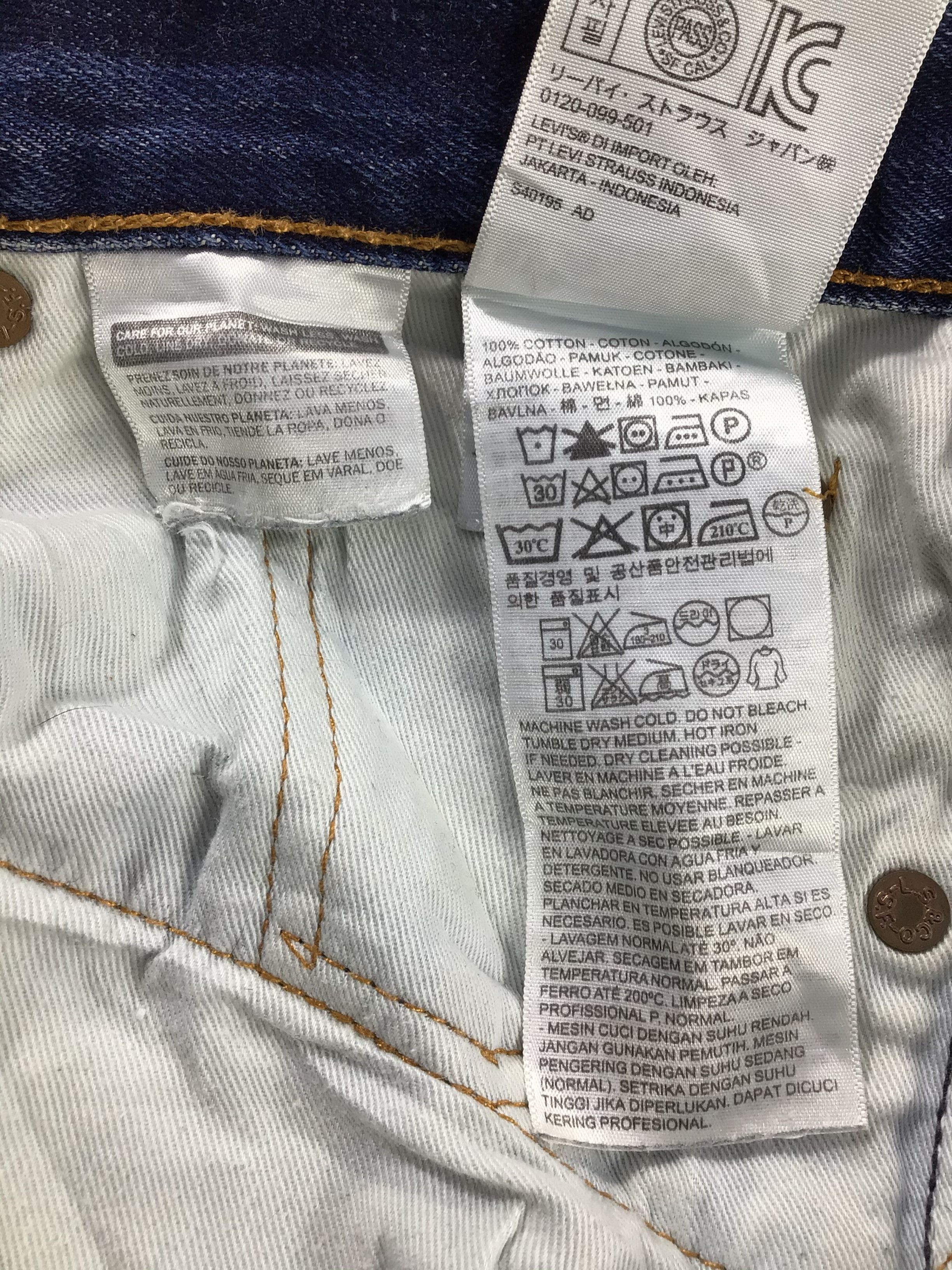 Levi's Vintage Distress Levis 502 Jeans-JM487 Size US 31 - 11 Thumbnail