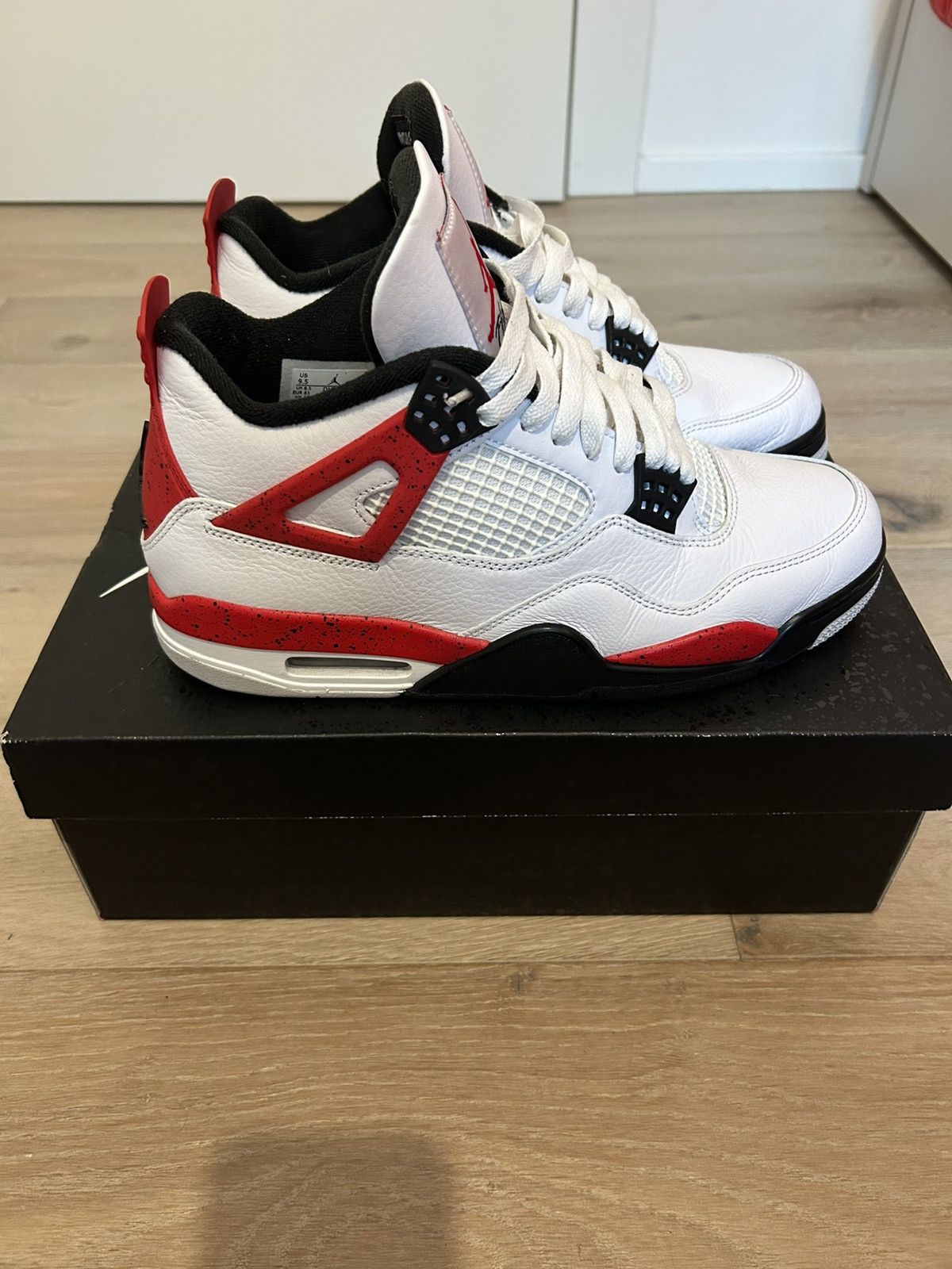 Nike Jordan 4 Retro Red Cement Size US 9.5 / EU 42-43 - 1 Thumbnail