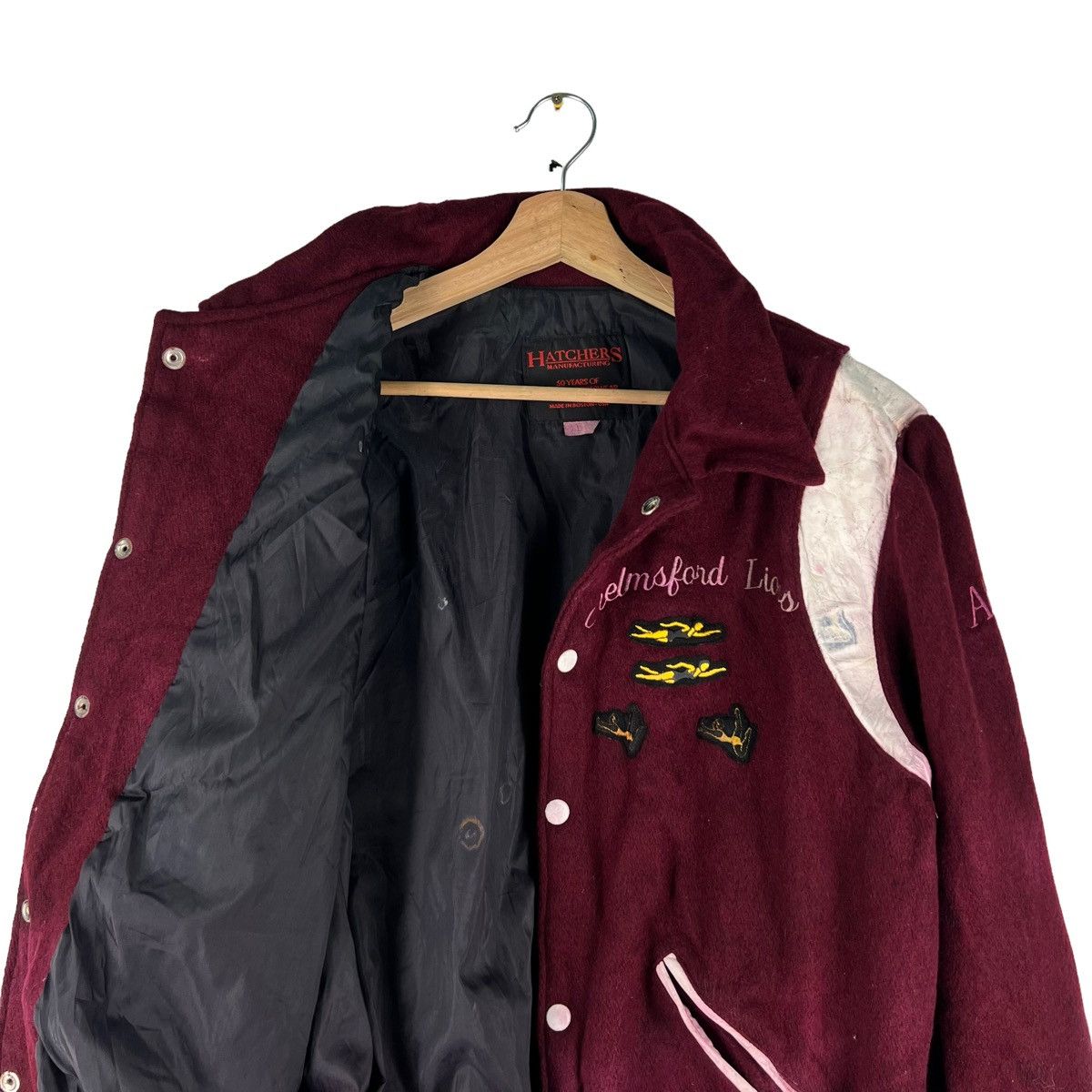 Vintage 🔥VINTAGE VARSITY JACKET HATCHERS SPORTSWEAR BOSTON USA Size US M / EU 48-50 / 2 - 10 Thumbnail