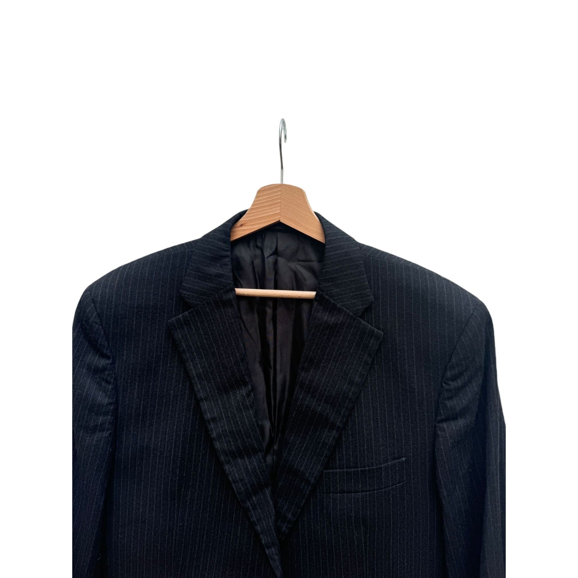 Jil Sander Dark Grey Striped Wool Suit Size 42R - 5 Thumbnail