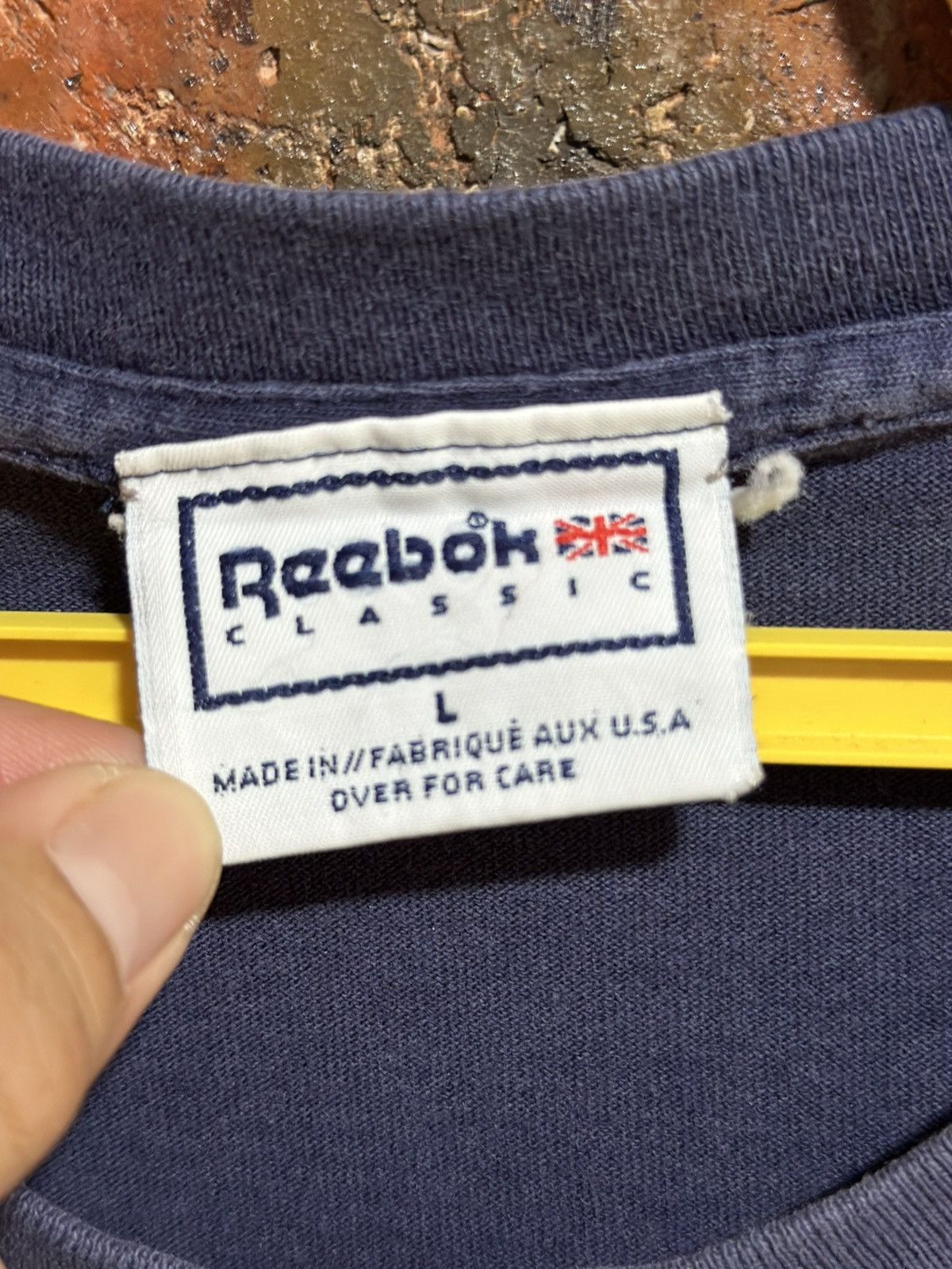 Reebok × Vintage Vintage Reebok Britain Flag Faded Tee Size US XL / EU 56 / 4 - 7 Thumbnail