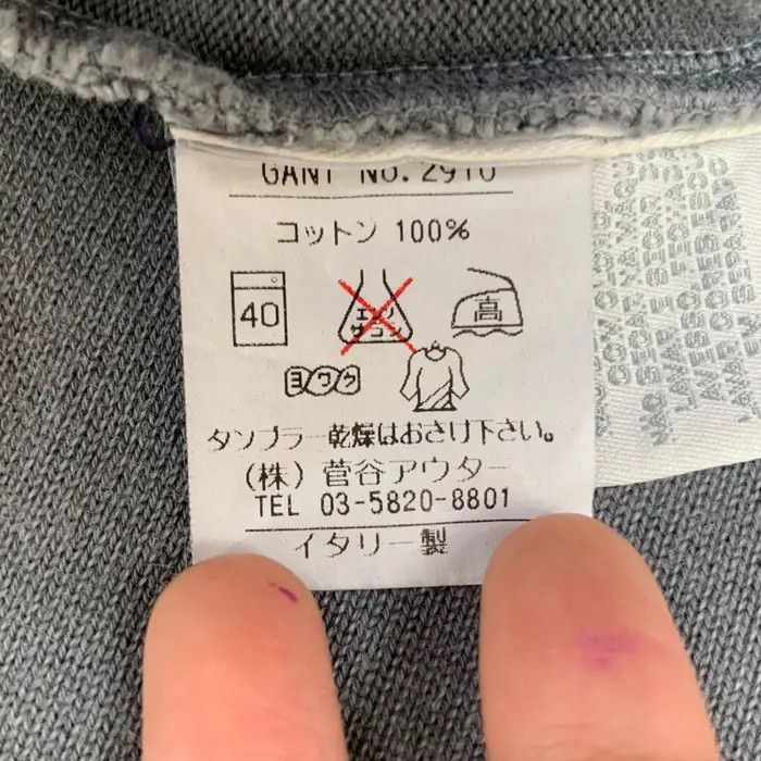 Gant Vintage 90’ GANT MADE IN ITALY Natural Faded Dye Tee Shirt Size US M / EU 48-50 / 2 - 8 Thumbnail