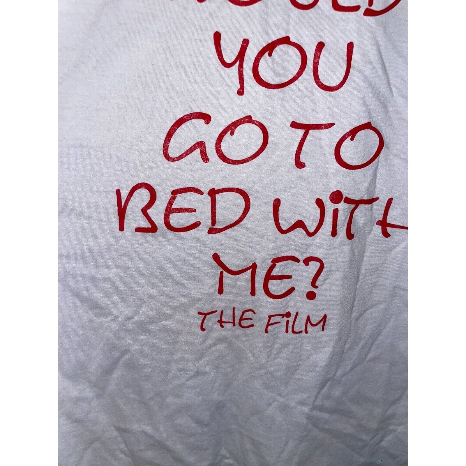 Jerzees × Vintage Vintage There is Only 1 Question The Film White Tee 90s L Size US L / EU 52-54 / 3 - 6 Thumbnail