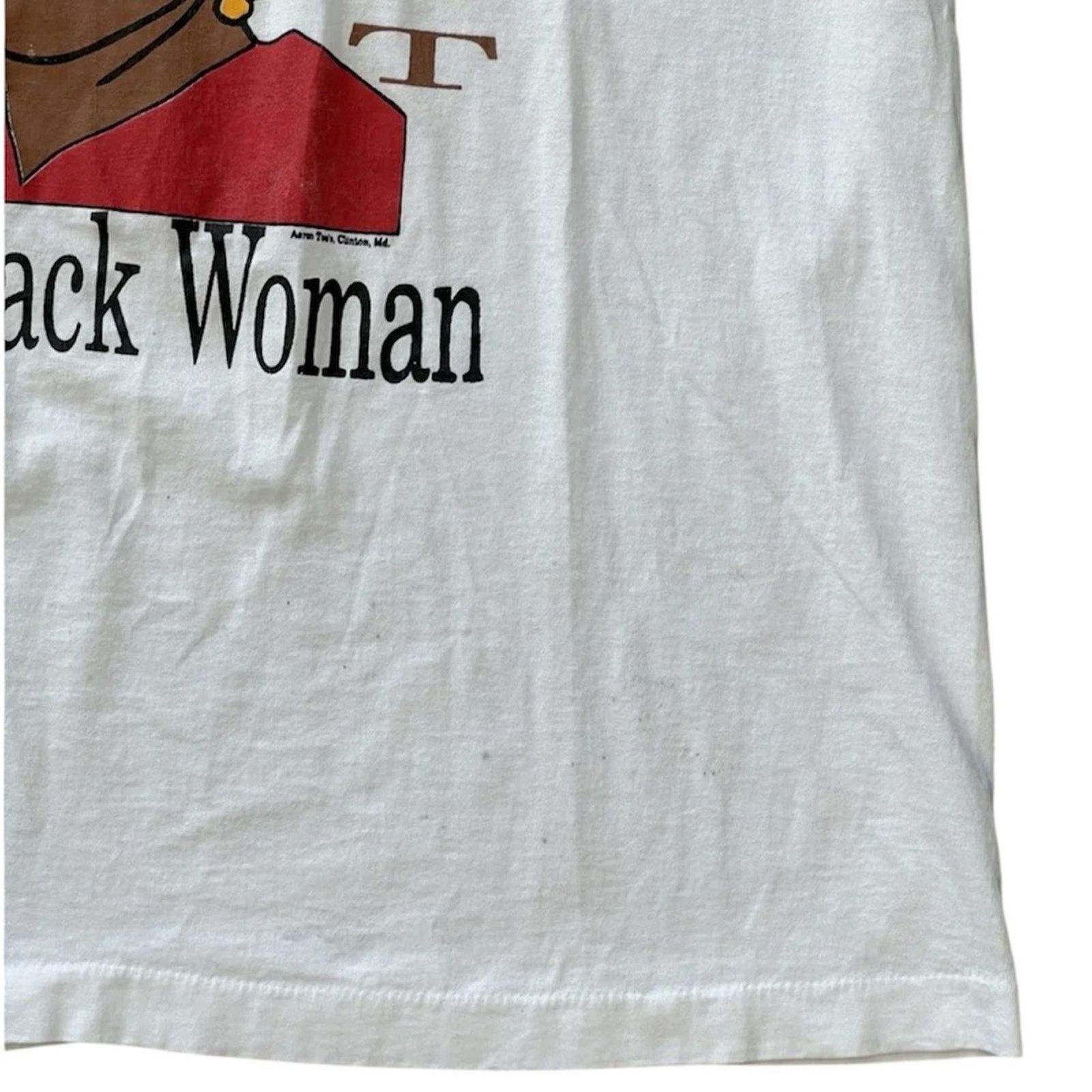 Vintage Rare 90s Vintage Black History Respect Women Graphic T-Shirt Size S / US 4 / IT 40 - 3 Thumbnail