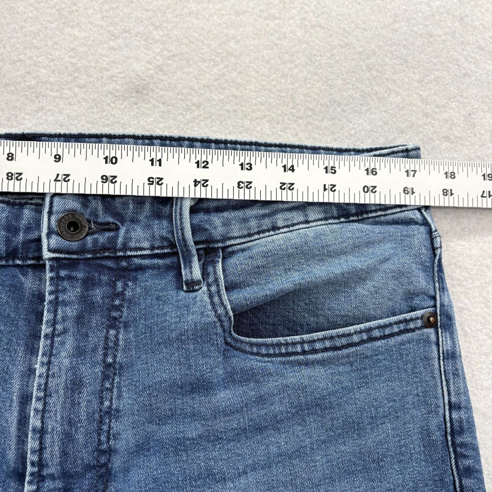 Bonobos Bonobos Jeans Mens 34x34 Blue Medium Wash Slim Straight Stretch Denim Casual Size US 34 / EU 50 - 7 Thumbnail