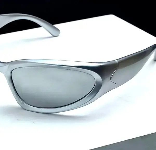 Electric Visual × Vintage Retro Punk Aviator Mirror Oval Shades Driving Sunglasses Size ONE SIZE - 2 Thumbnail