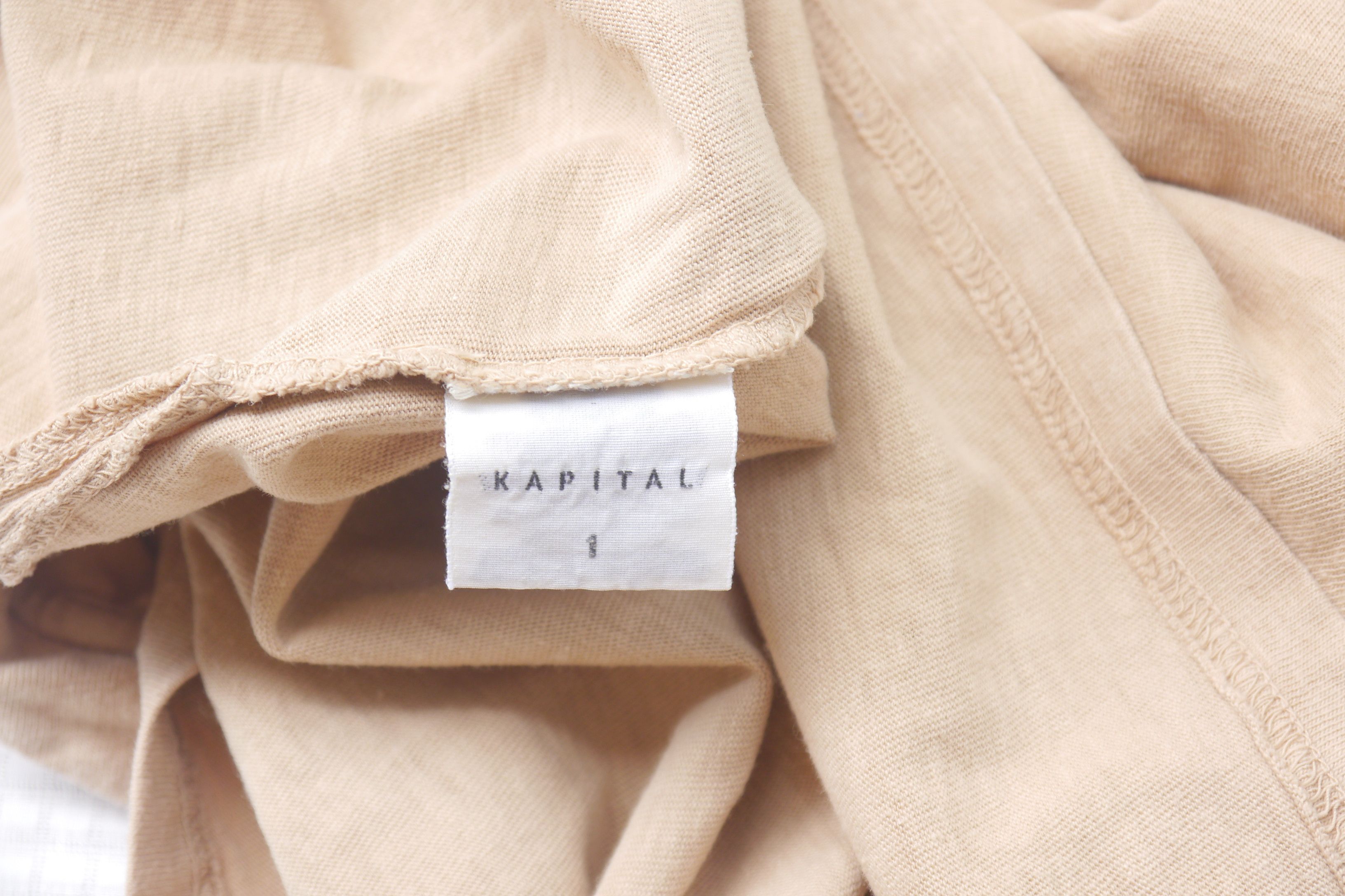 Kapital (S436) Kapital Beige Scuba Diver Patch Cap Sleeve Shirt 1 Size S / US 4 / IT 40 - 9 Thumbnail