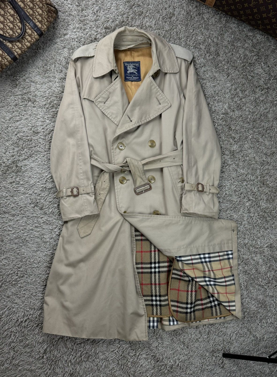 Burberry × Vintage Vintage trench coat Burberry original luxury streetwear item Size M / US 6-8 / IT 42-44 - 2 Thumbnail