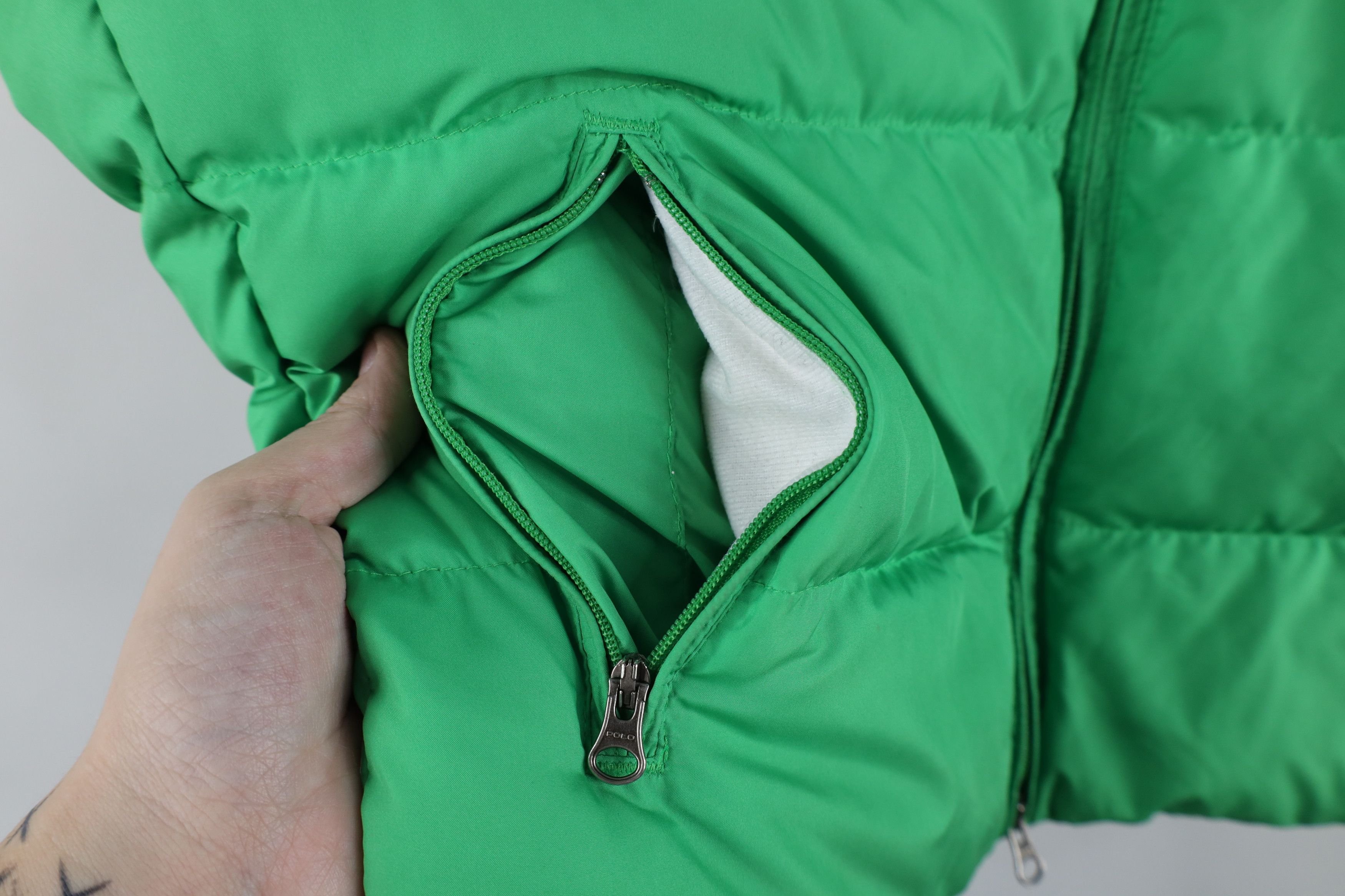 Ralph Lauren Vintage 90s Ralph Lauren Duck Down Puffer Vest Jacket Green Size XL / US 12-14 / IT 48-50 - 8 Thumbnail