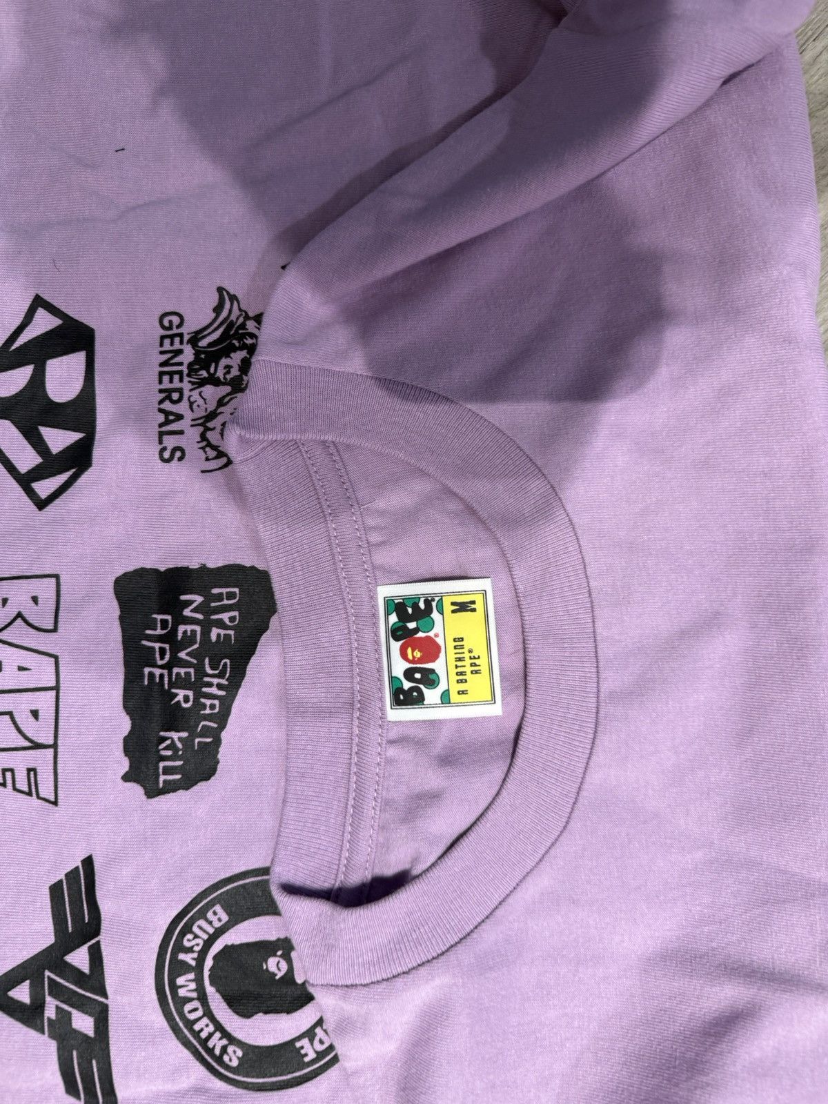 Bape Bape logo tee Size US M / EU 48-50 / 2 - 3 Thumbnail