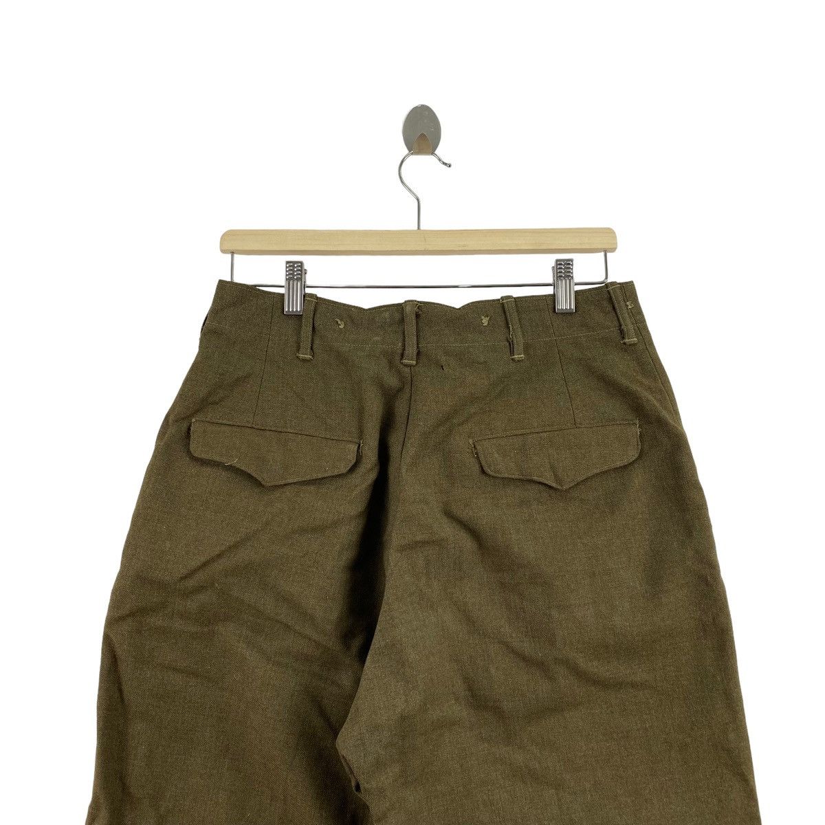 Vintage Vintage 60s USA WW2 Utility Army Soldier Wool Pant Size US 30 / EU 46 - 5 Thumbnail