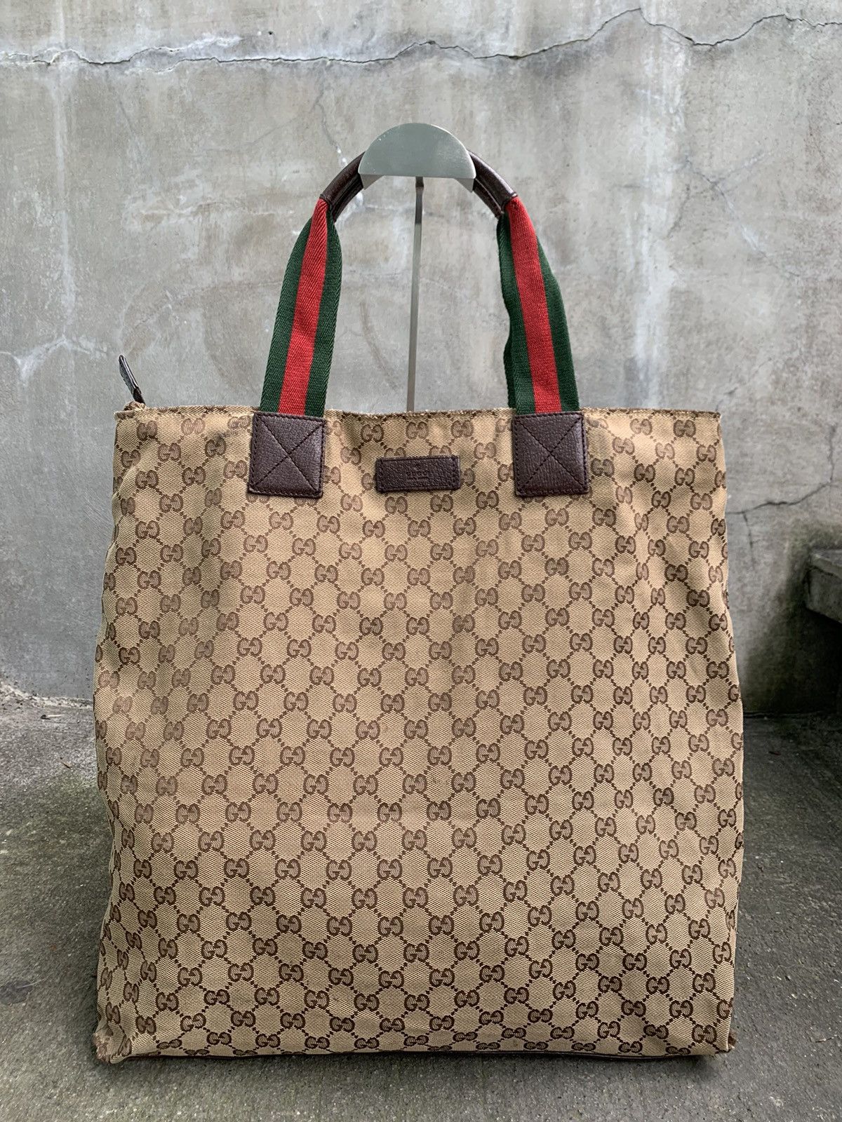 Gucci GG Canvass Web Handle Tote Bag Size ONE SIZE - 1 Thumbnail