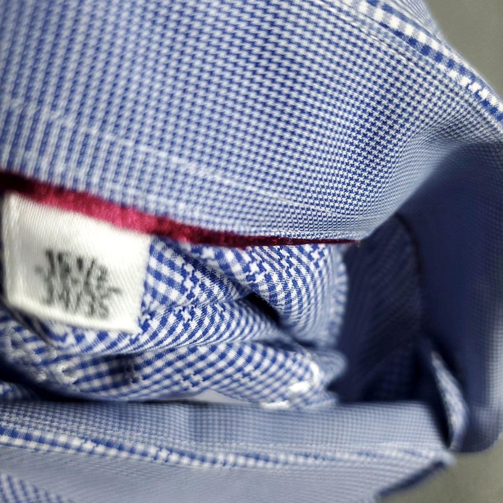 BUGATCHI Bugatchi Uomo Shirt Mens 15.5 Blue Dress Button Up Long Sleeve Shirt Size 42R - 7 Thumbnail