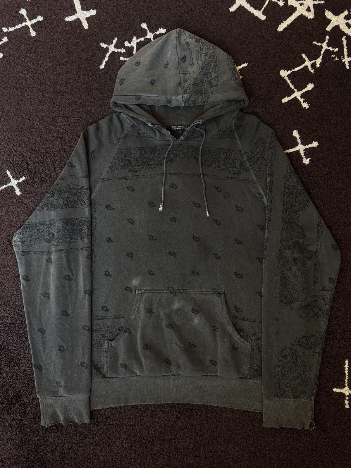 Raf Simons Raf Simons AW2004-2005 paisley hoodie Size US L / EU 52-54 / 3 - 2 Thumbnail