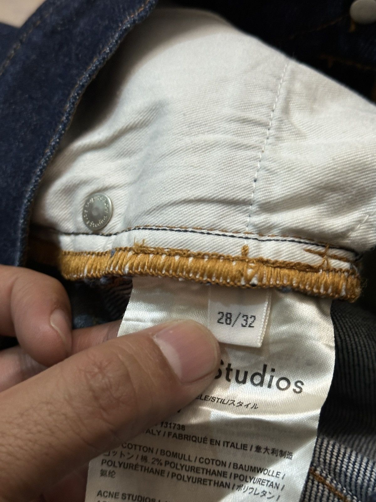 Acne Studios Acne Studio Thin Str Rw Denim Jeans Size US 28 / EU 44 - 12 Thumbnail