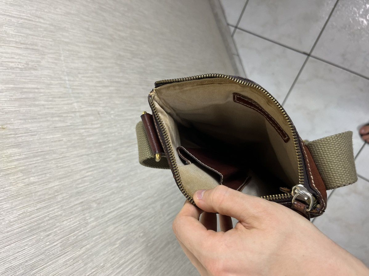 Vintage rare Gucci vintage canvas messenger bag GG monogram leather Size ONE SIZE - 17 Thumbnail