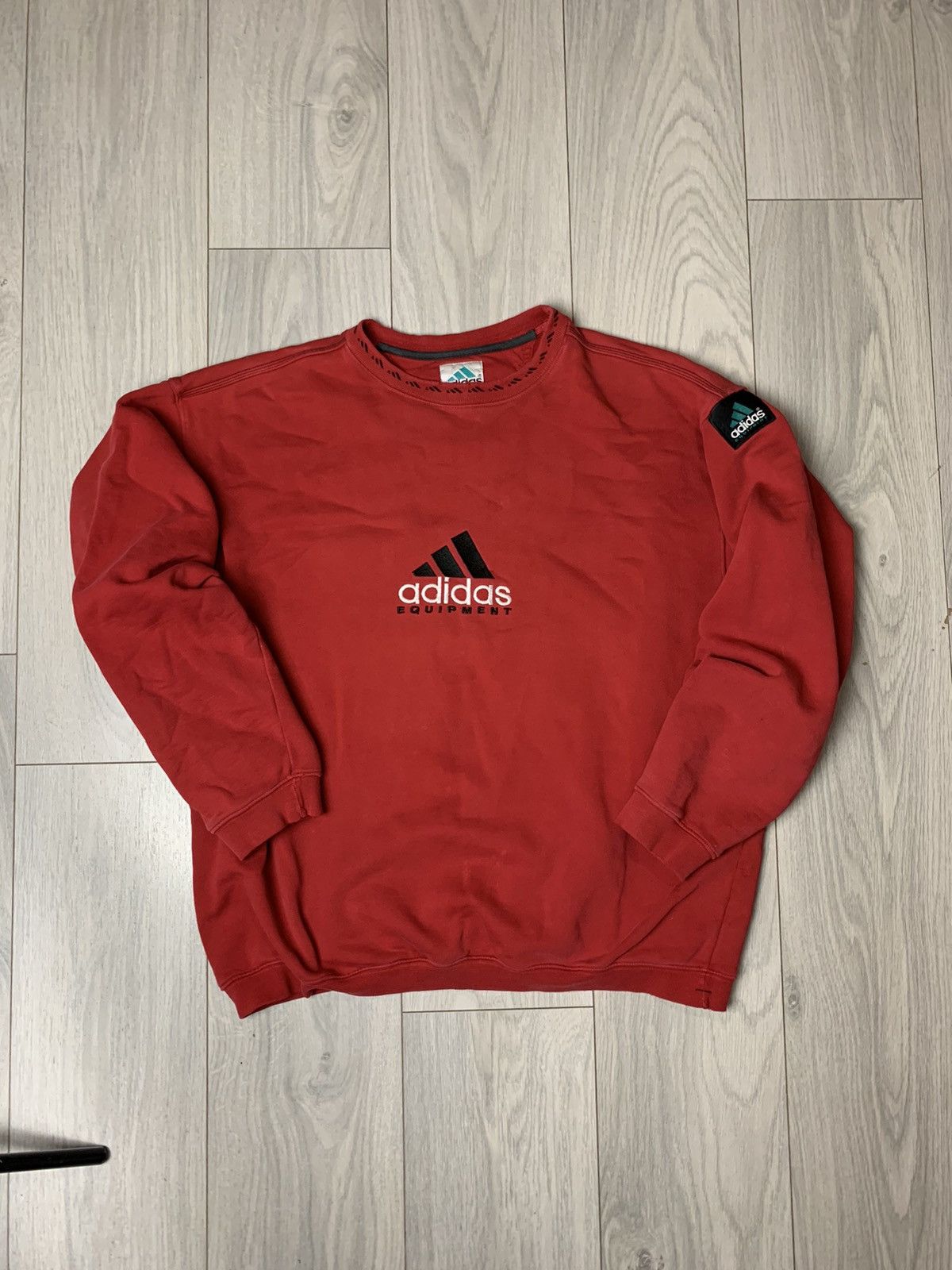 Vintage Vintage Sweatshirt Adidas Equipment Size US L / EU 52-54 / 3 - 1 Thumbnail