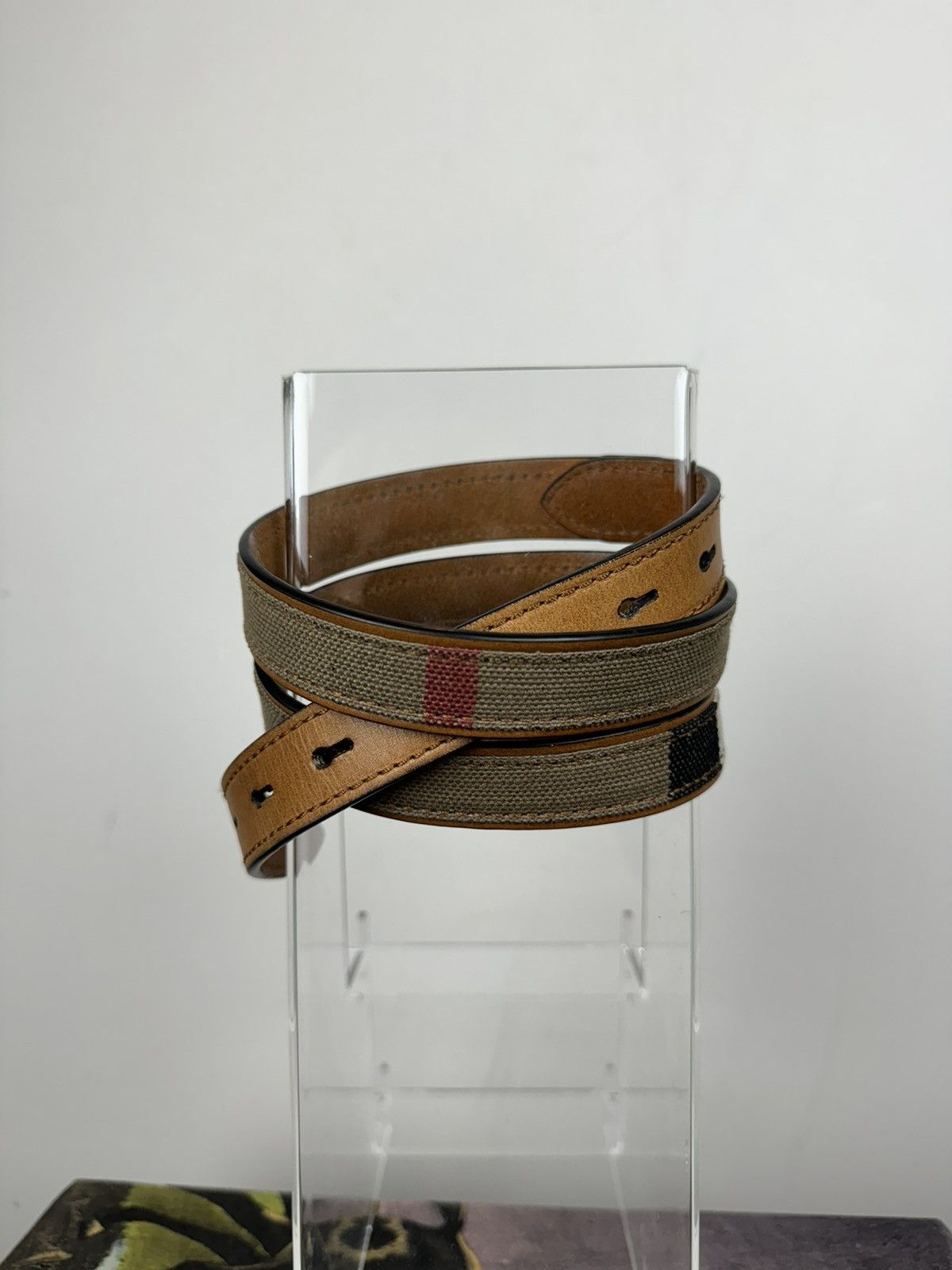 Burberry Leather belt Burberry y2k original luxury casual item Size ONE SIZE - 4 Thumbnail