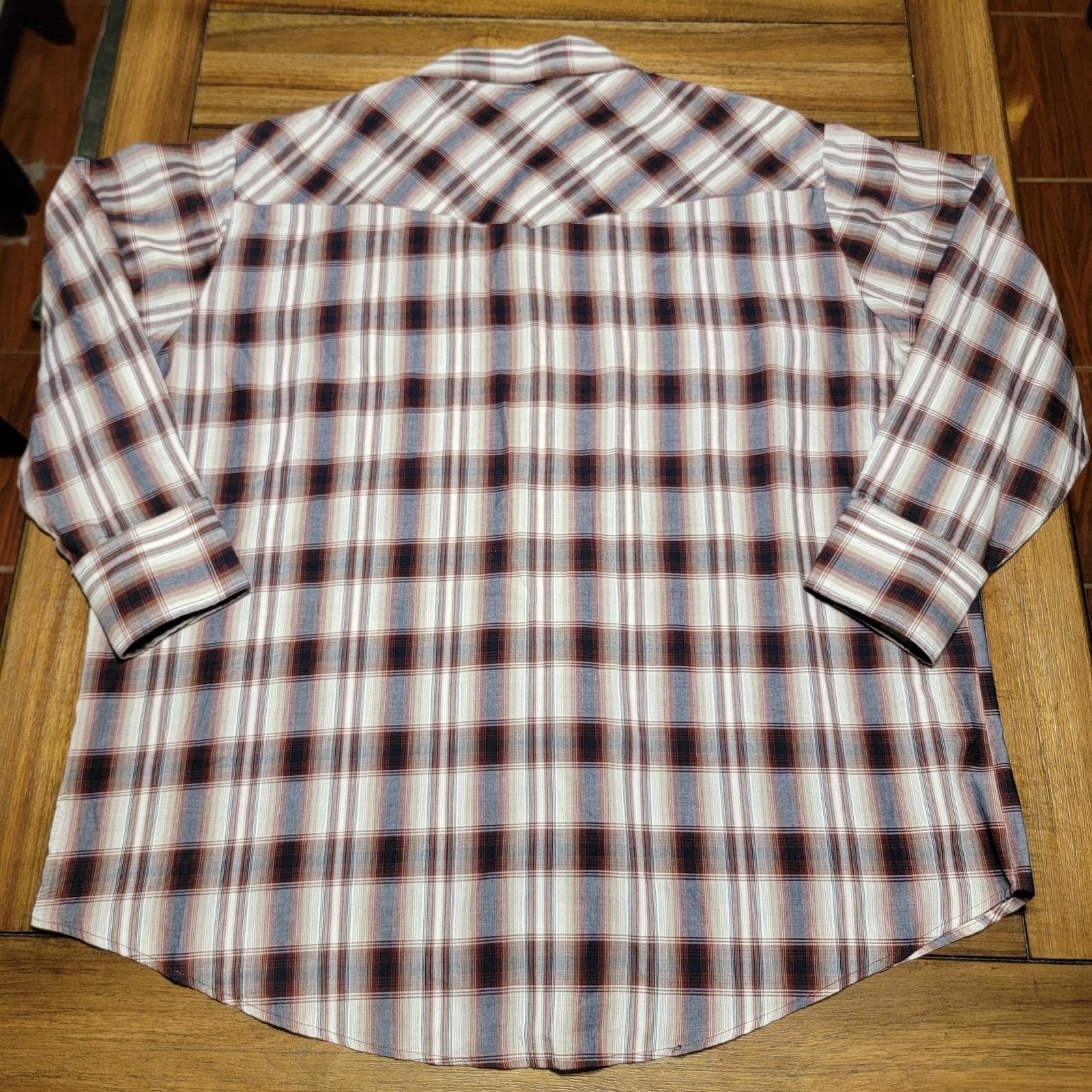 Other Plains Western Wear LS Big Man Plaid Western Shirt - Size 2X Size US XXL / EU 58 / 5 - 3 Thumbnail