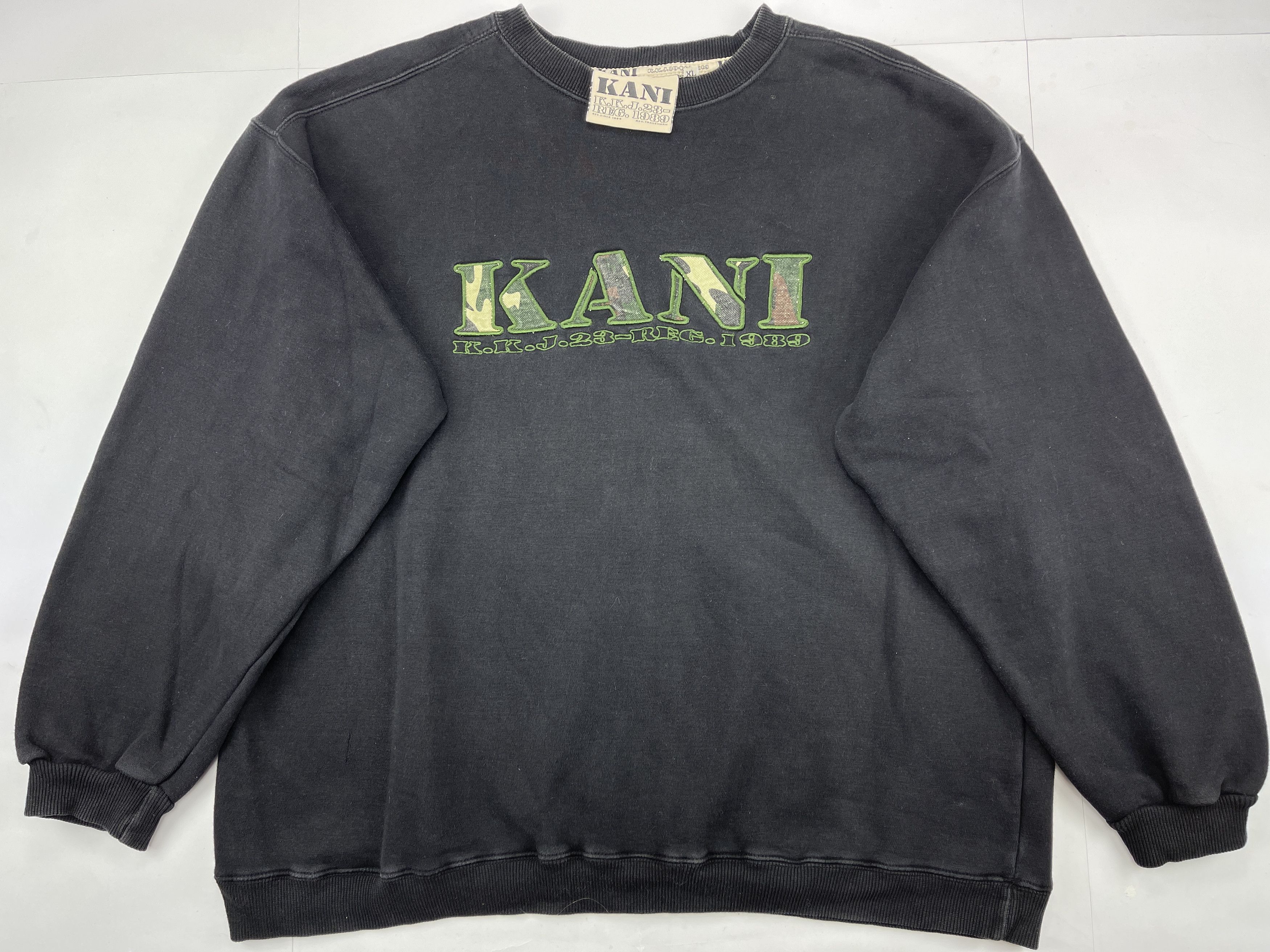 Karl Kani KARL KANI sweatshirt, black, vintage Kani, 90s hip hop XL Size US XL / EU 56 / 4 - 1 Thumbnail