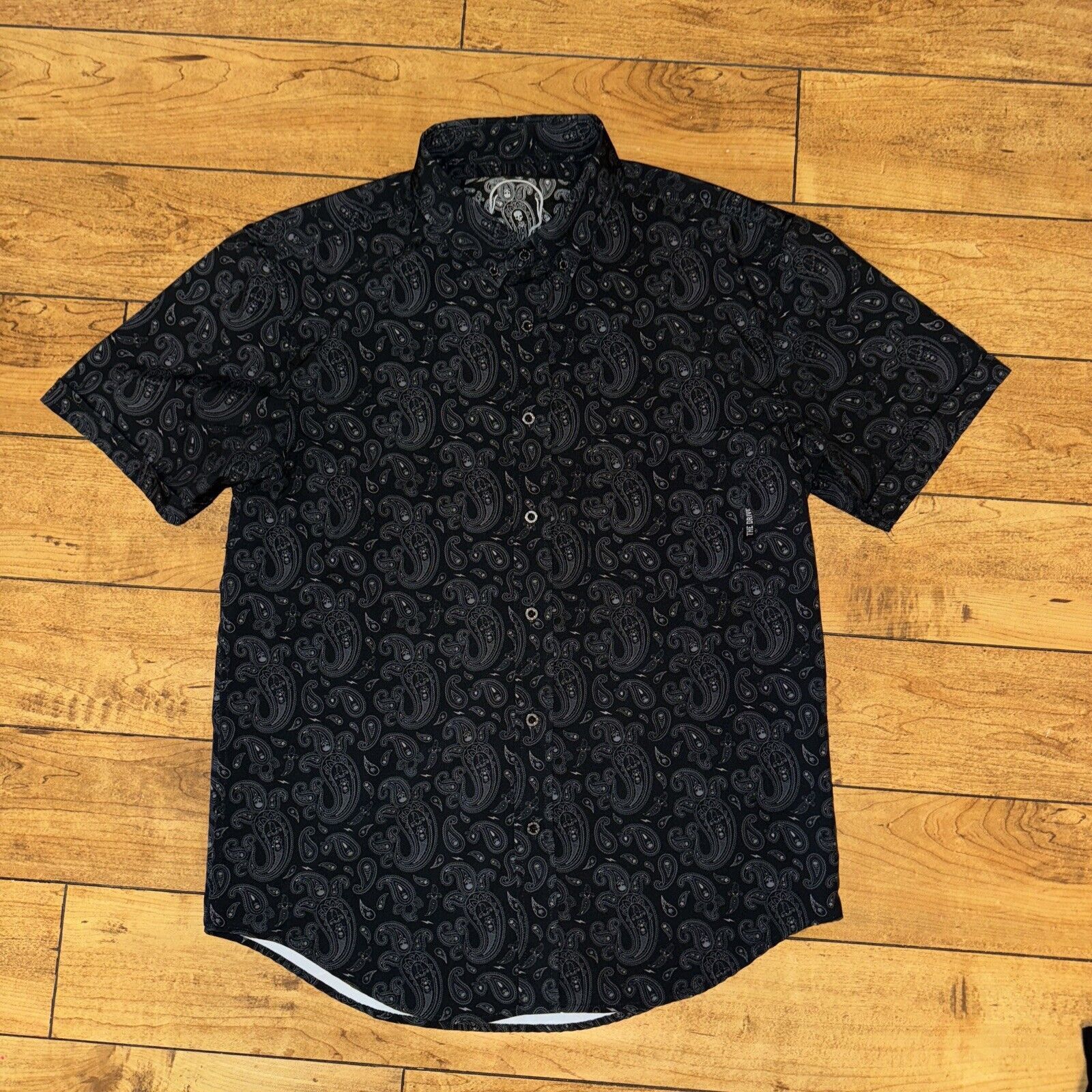 Japanese Brand × Vintage The Drive Satin Short Sleeve Button Up Shirt Paisley M 20x28 Size US M / EU 48-50 / 2 - 1 Thumbnail