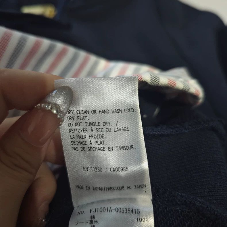 Thom Browne Thom Browne Blue hoodie Size US S / EU 44-46 / 1 - 6 Thumbnail