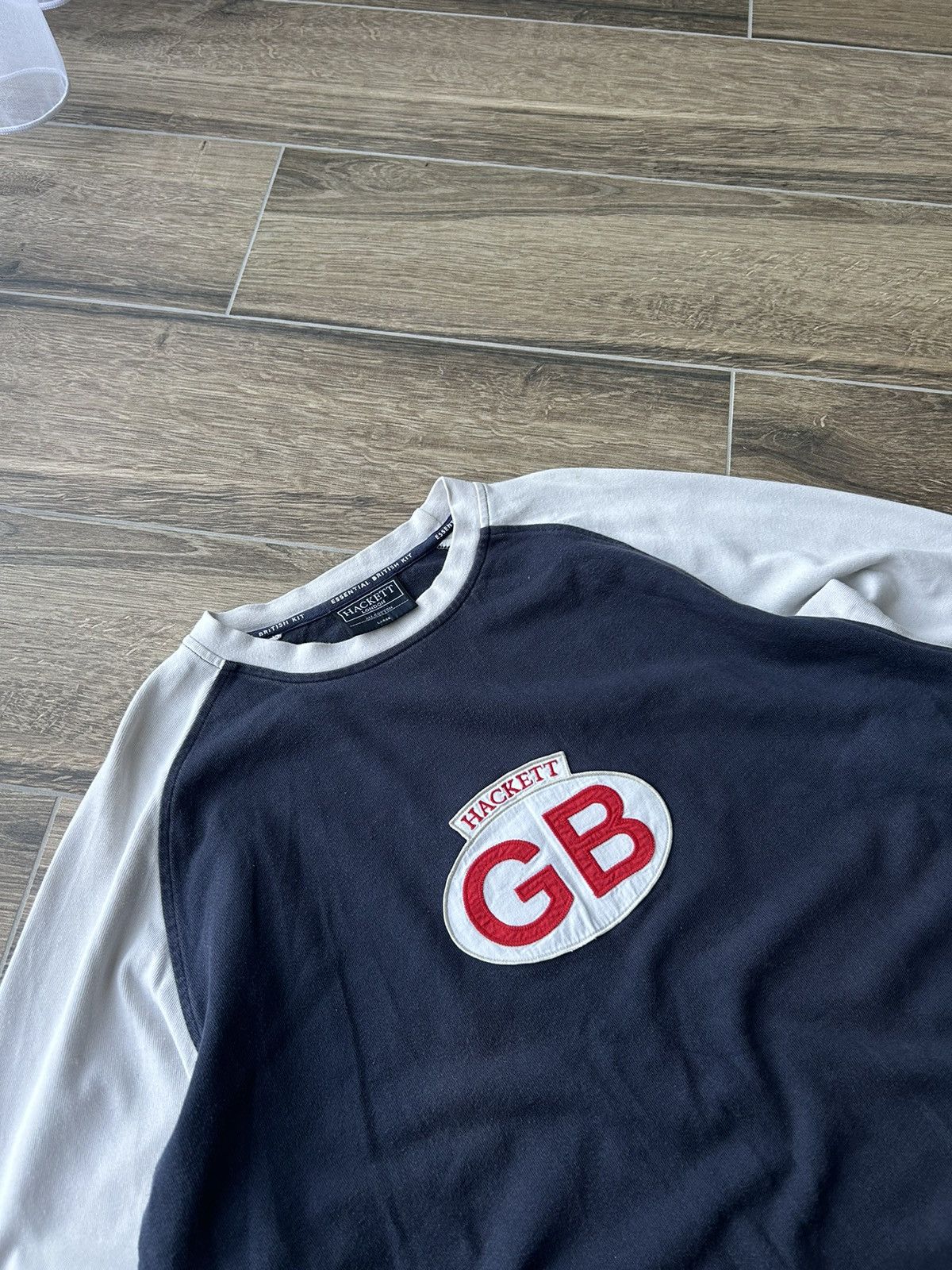 Hackett × Vintage Vintage Hackett Big logo GB 🇬🇧 sweatshirt mens Size US L / EU 52-54 / 3 - 3 Thumbnail
