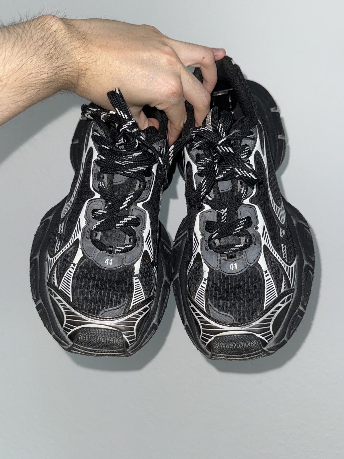 Balenciaga Balenciaga 3XL black/white Size US 8.5 / EU 41-42 - 3 Thumbnail
