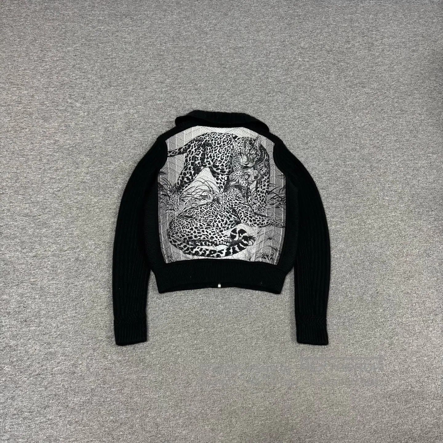 Hermes Hermes Leopard print on the back Silk-sewn short coat| Size S / US 4 / IT 40 - 2 Thumbnail
