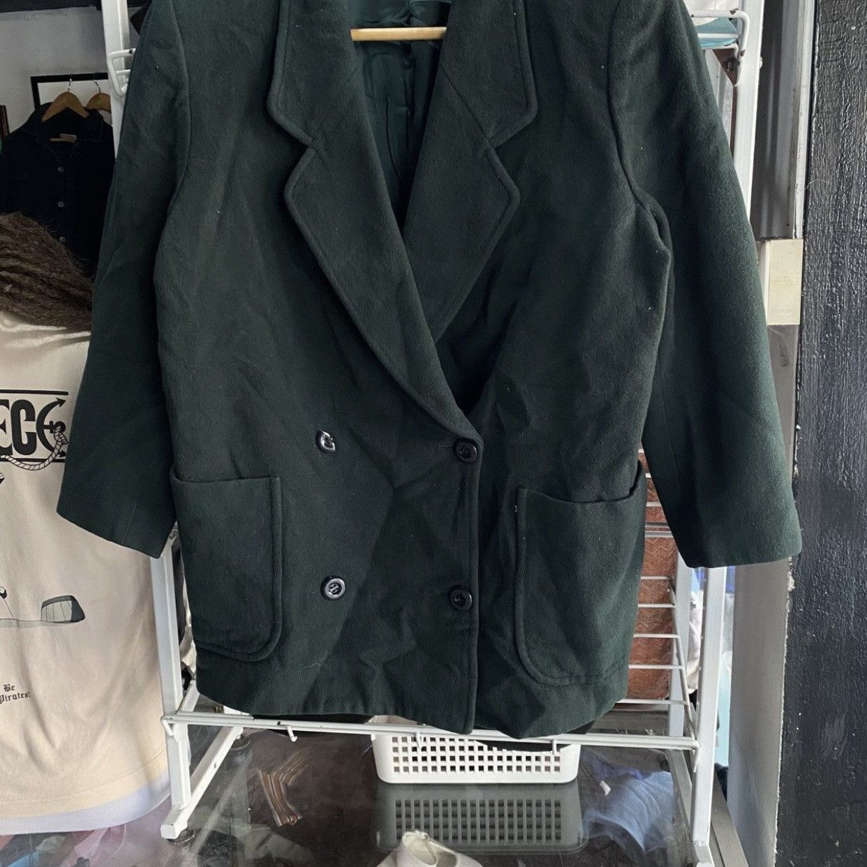 Burberry Vintage Burberry 100% Wool Double Breasted Blazer Jacket Size US S / EU 44-46 / 1 - 5 Thumbnail