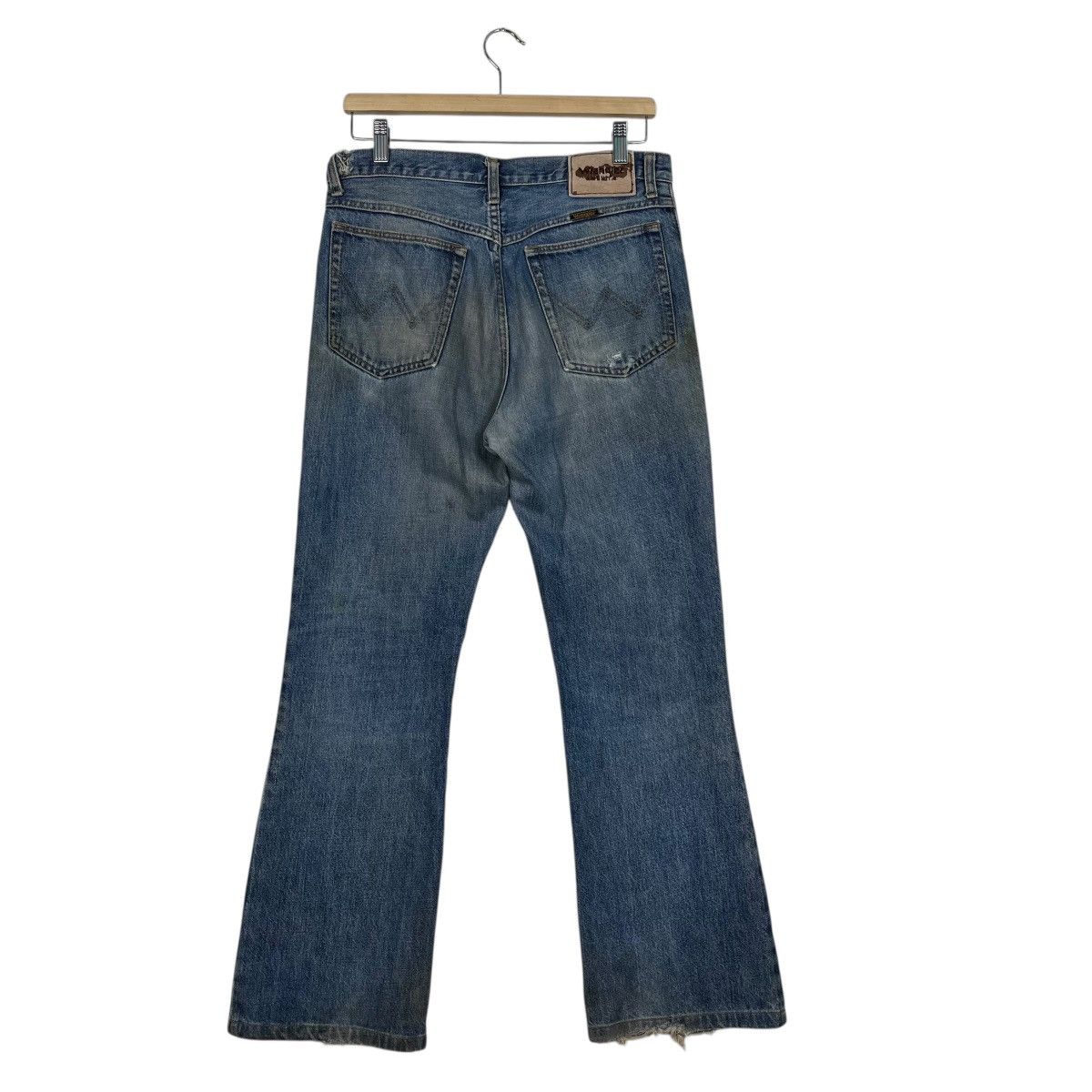 Wrangler Vintage Wrangler Distressed Flare Denim Jeans Size US 32 / EU 48 - 7 Thumbnail