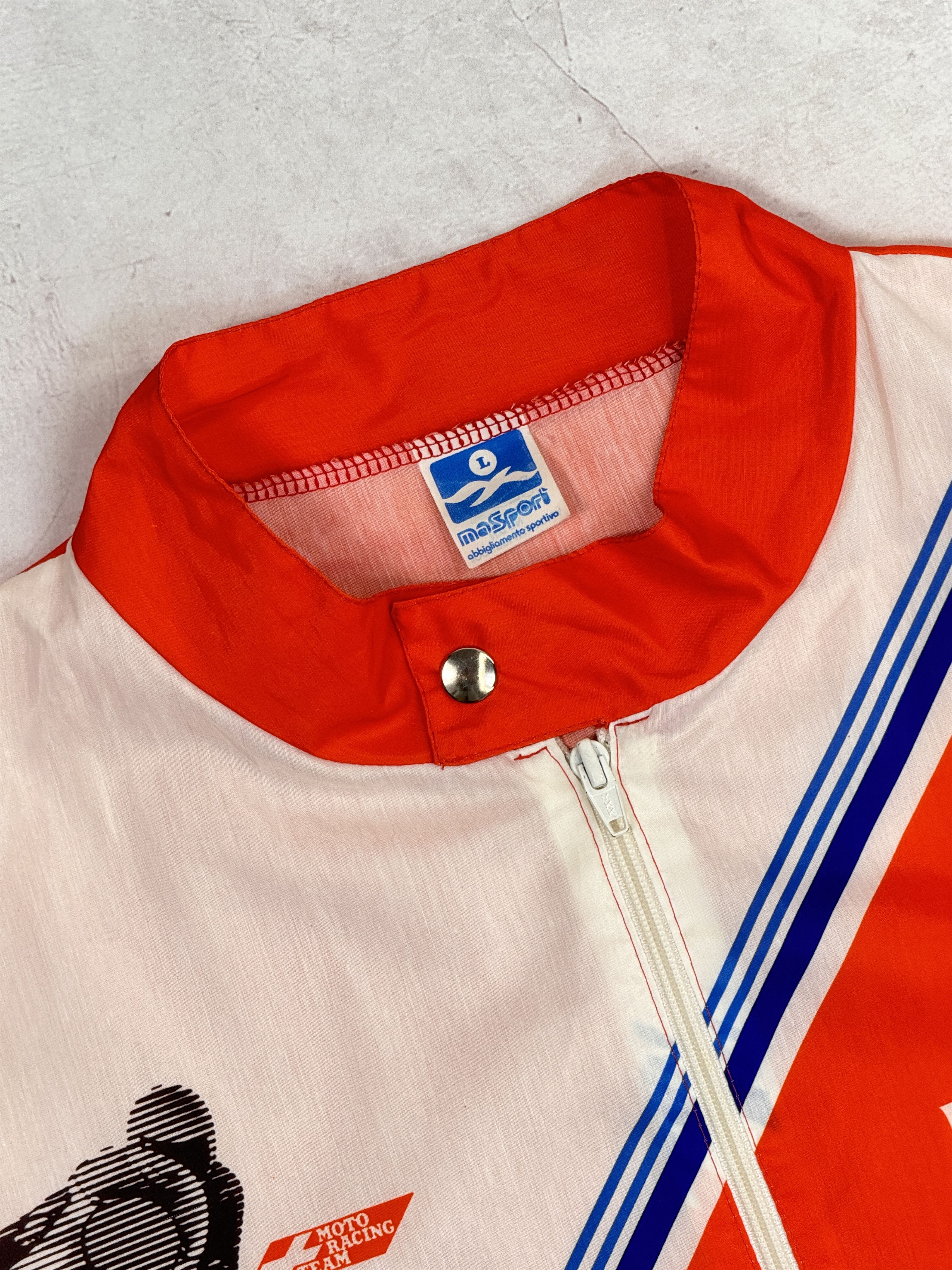 Vintage Vintage Parisienne Elf Worldchampion Jacket Swiss Moto Team Size US L / EU 52-54 / 3 - 7 Thumbnail