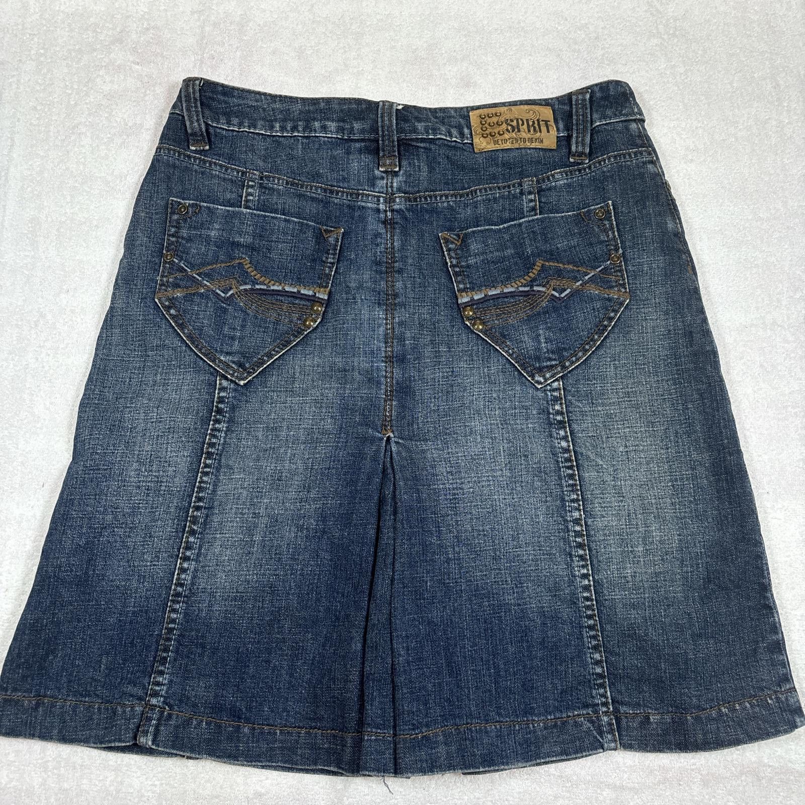 Esprit vintage denim low rise midi skirt Size 30" / US 8 / IT 44 - 3 Thumbnail